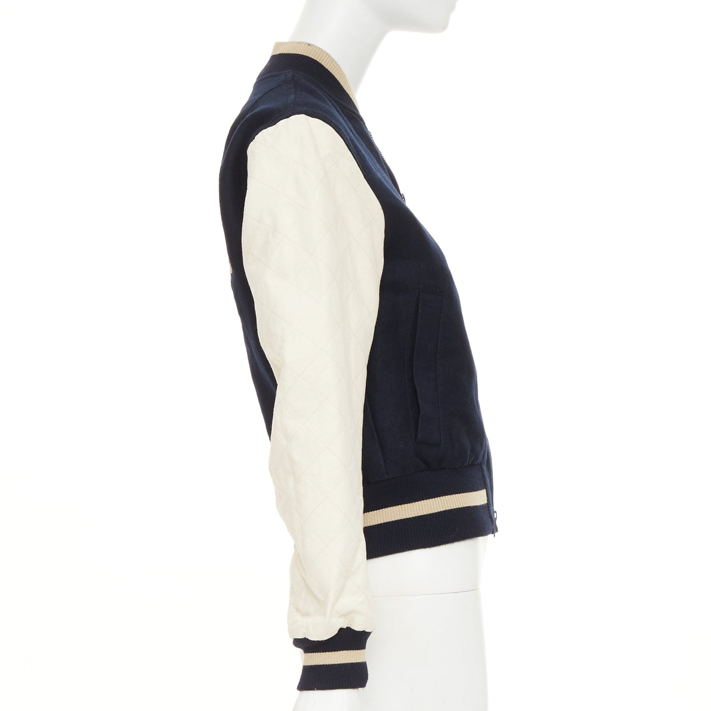 Women's Dries Van Noten embroidered linen wool bomber jacket