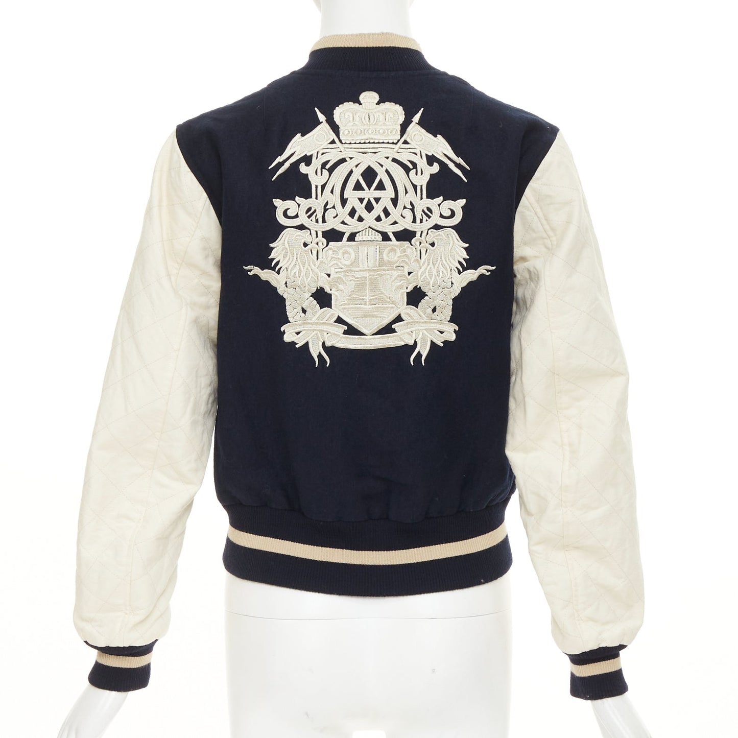 Women's Dries Van Noten embroidered linen wool bomber jacket