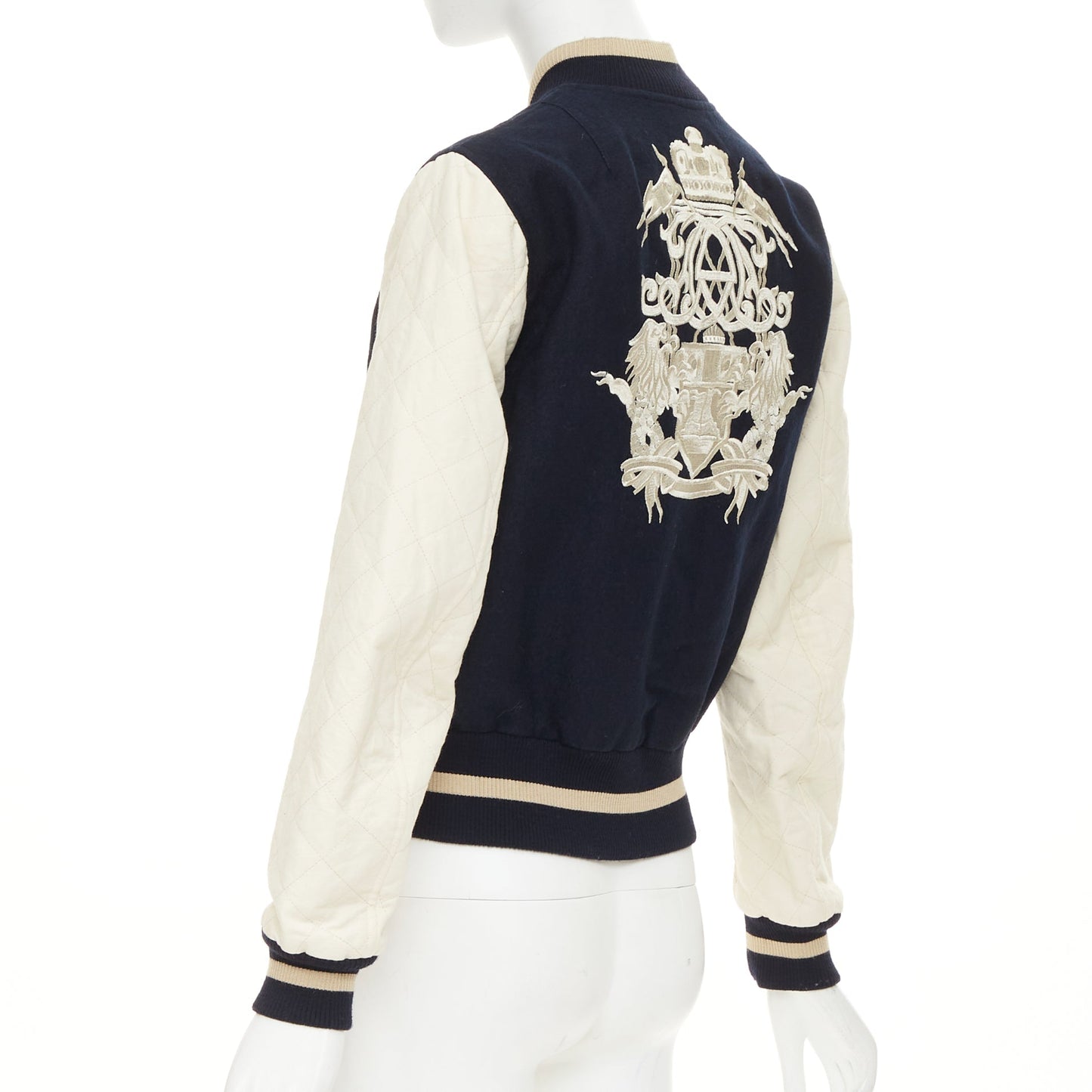 Women's Dries Van Noten embroidered linen wool bomber jacket