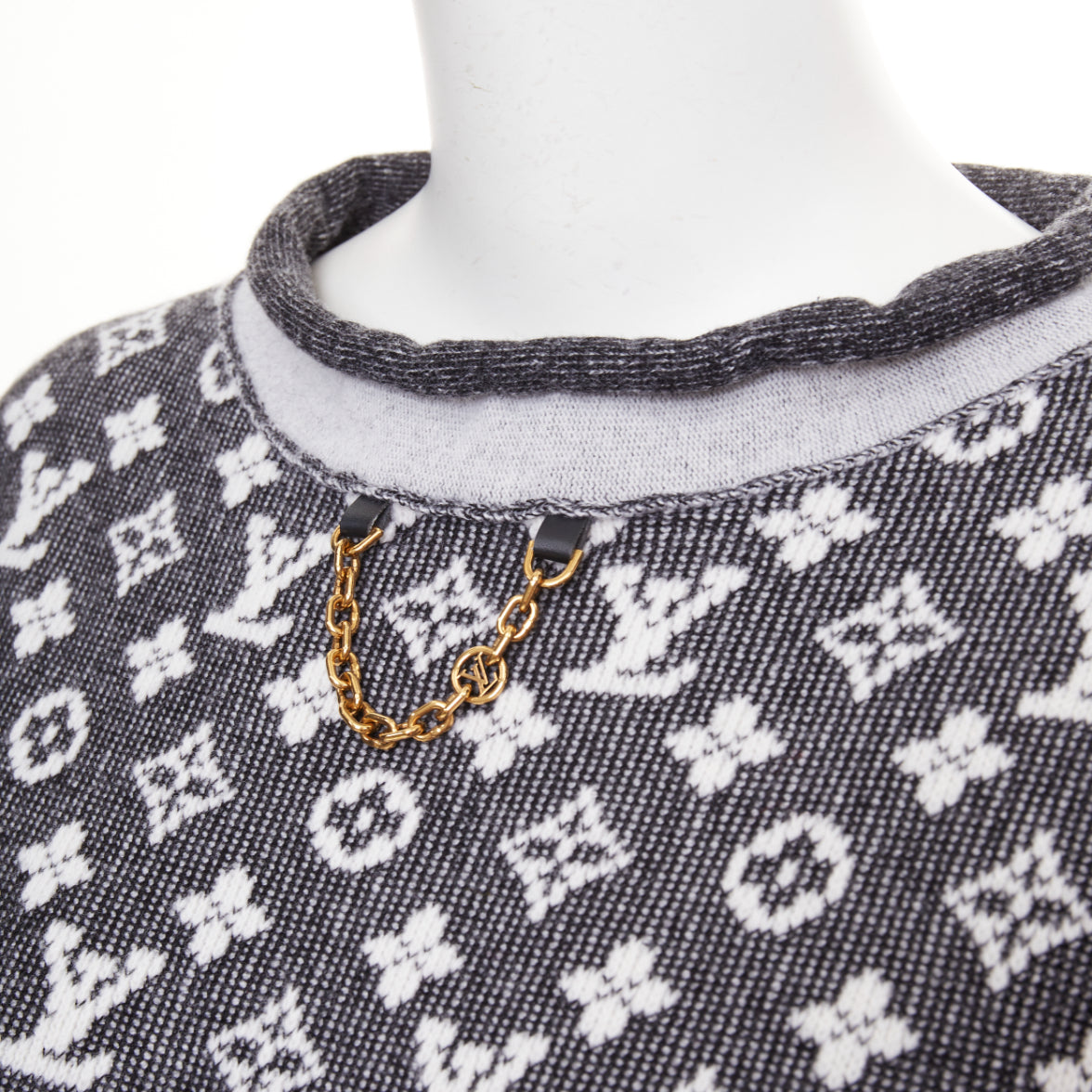 Women's Louis Vuitton monogram chain collar mini dress