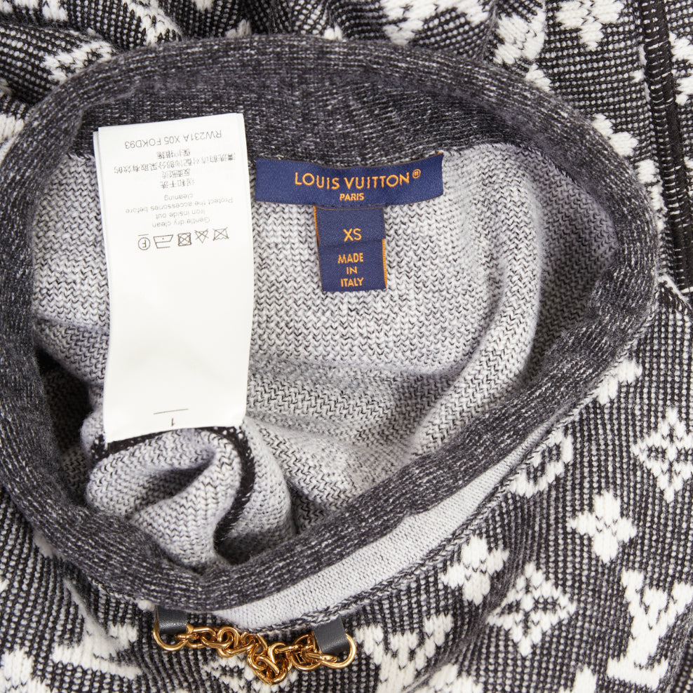 Women's Louis Vuitton monogram chain collar mini dress