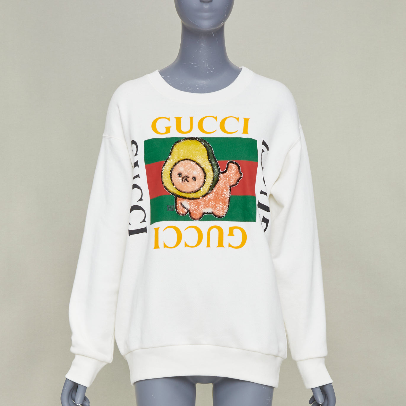 Women's Gucci sequinned logo crew sweatshirt