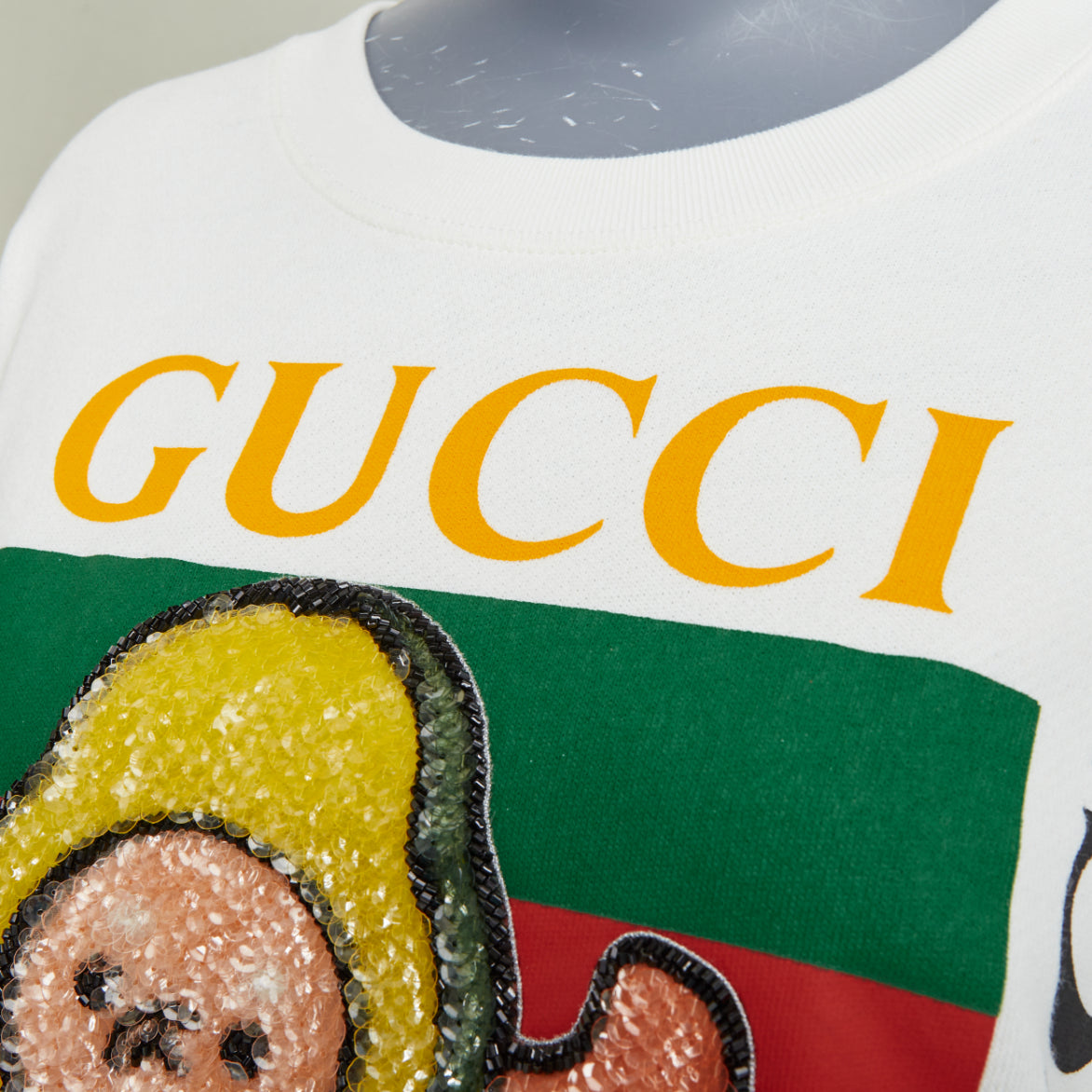 Women's Gucci sequinned logo crew sweatshirt