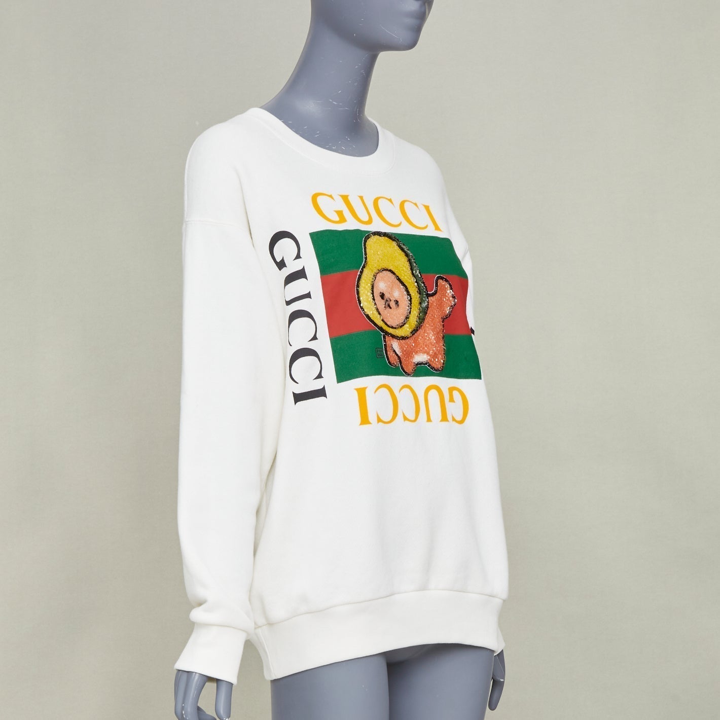 Women's Gucci sequinned logo crew sweatshirt