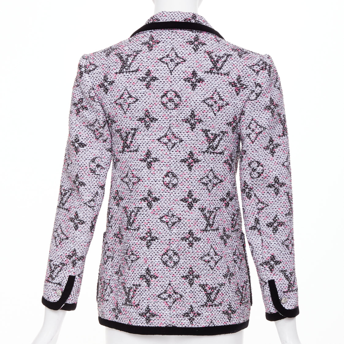 Women's Louis Vuitton Monogram Preppy velvet trim blazer