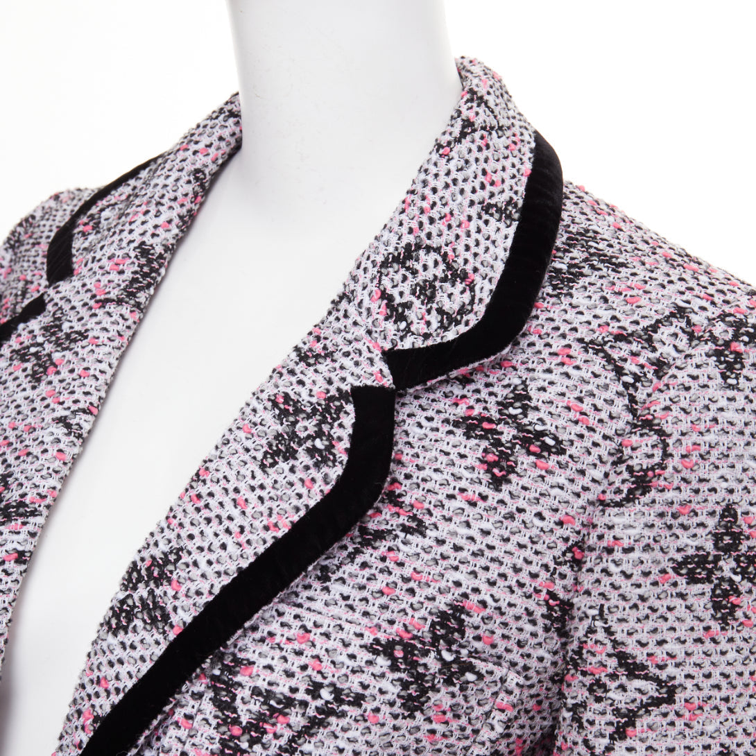 Women's Louis Vuitton Monogram Preppy velvet trim blazer