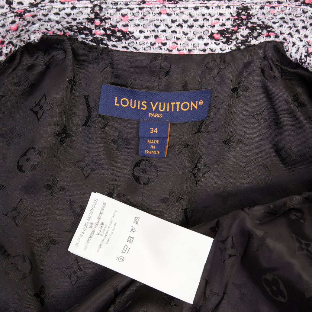 Women's Louis Vuitton Monogram Preppy velvet trim blazer