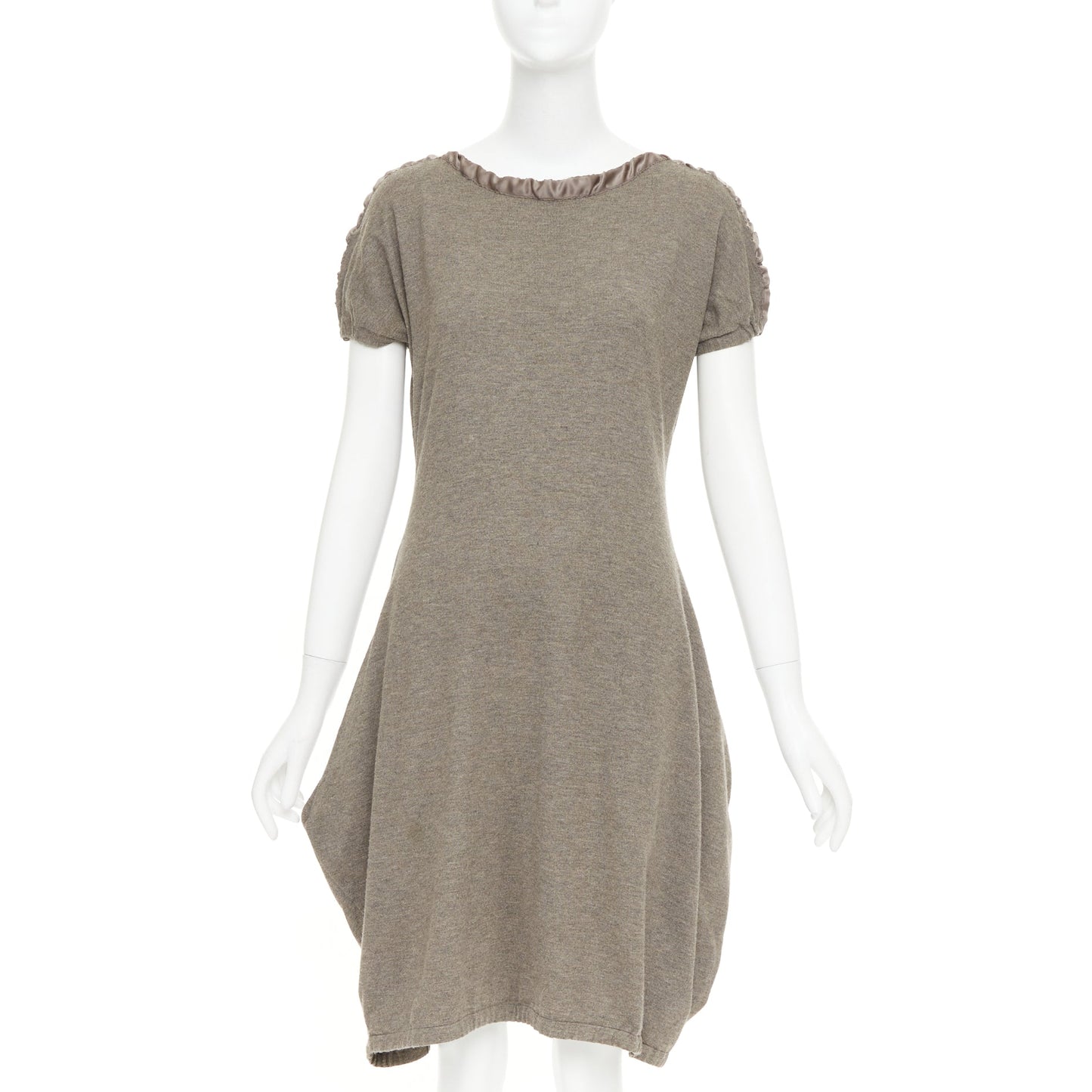 Women's Yes Saint Laurent Edition 24 ruched satin trim dress