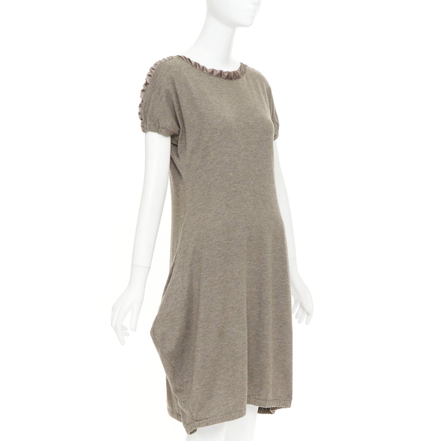 Women's Yes Saint Laurent Edition 24 ruched satin trim dress