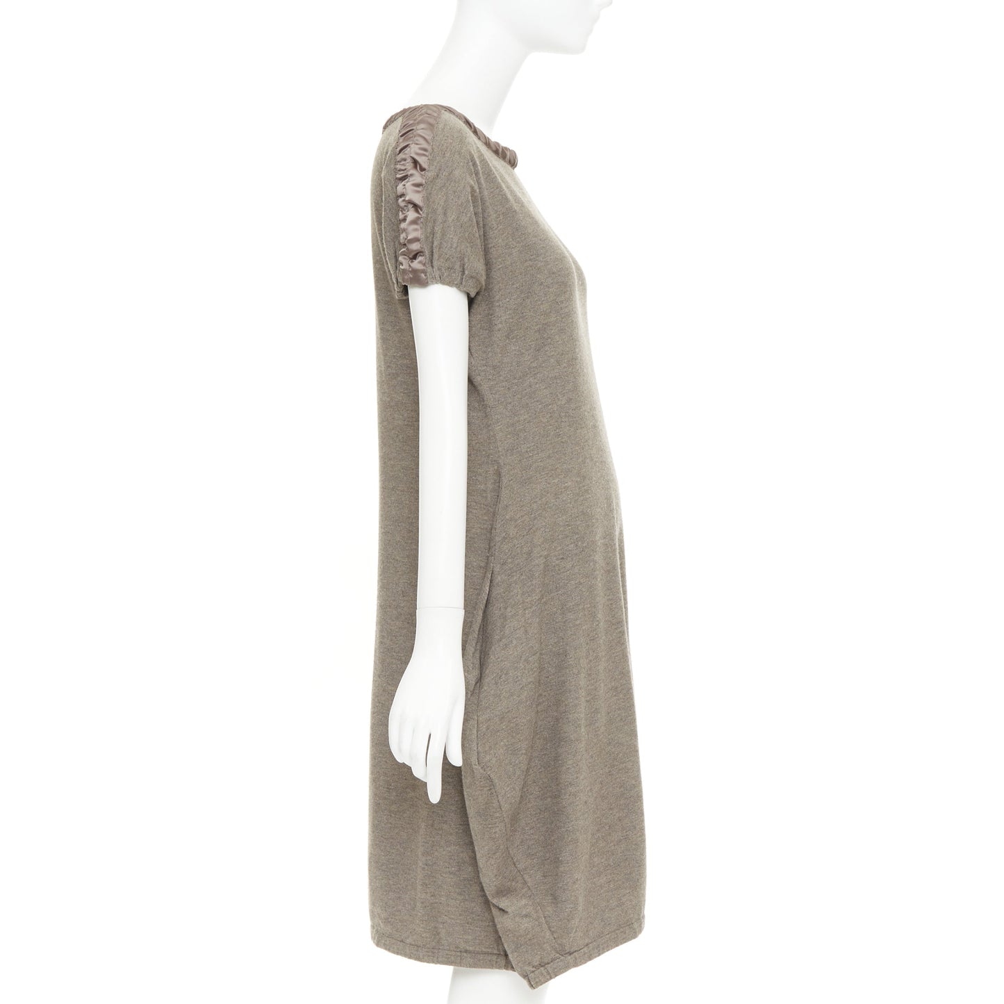 Women's Yes Saint Laurent Edition 24 ruched satin trim dress