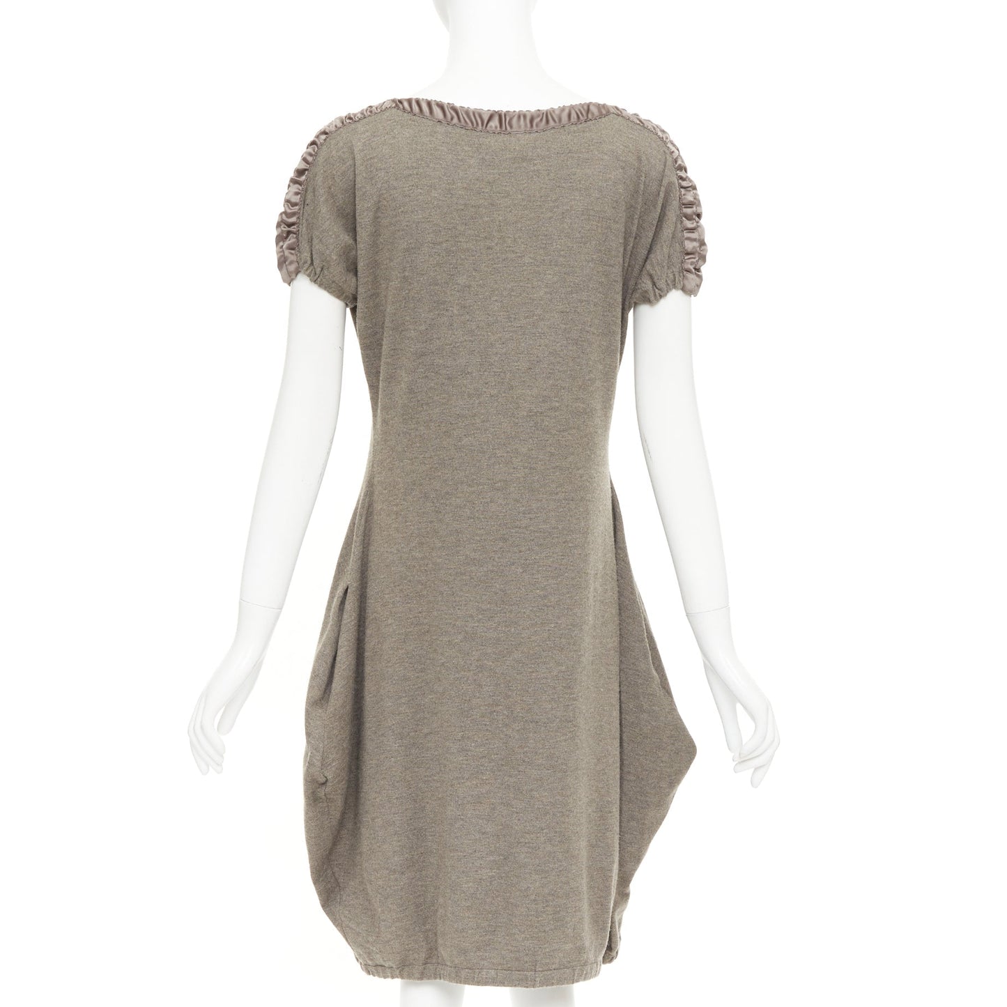 Women's Yes Saint Laurent Edition 24 ruched satin trim dress
