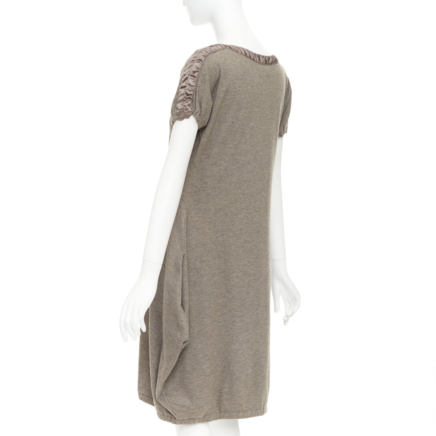 Women's Yes Saint Laurent Edition 24 ruched satin trim dress