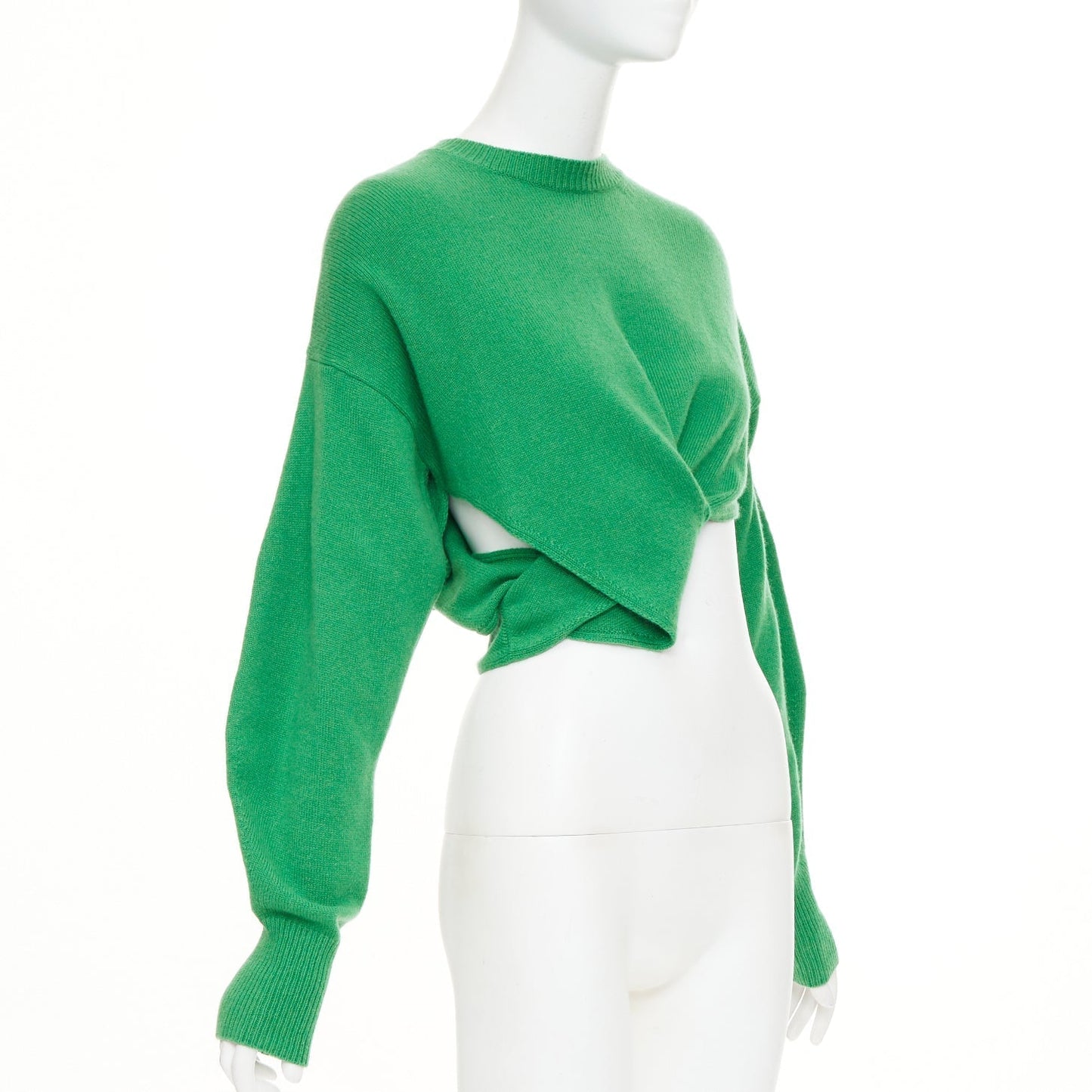 Women's Alexander McQueen twisted curved sleeves pullover sweater