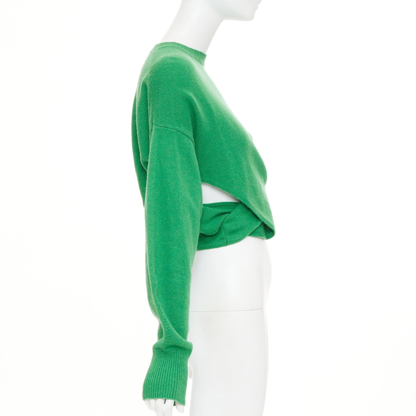 Women's Alexander McQueen twisted curved sleeves pullover sweater