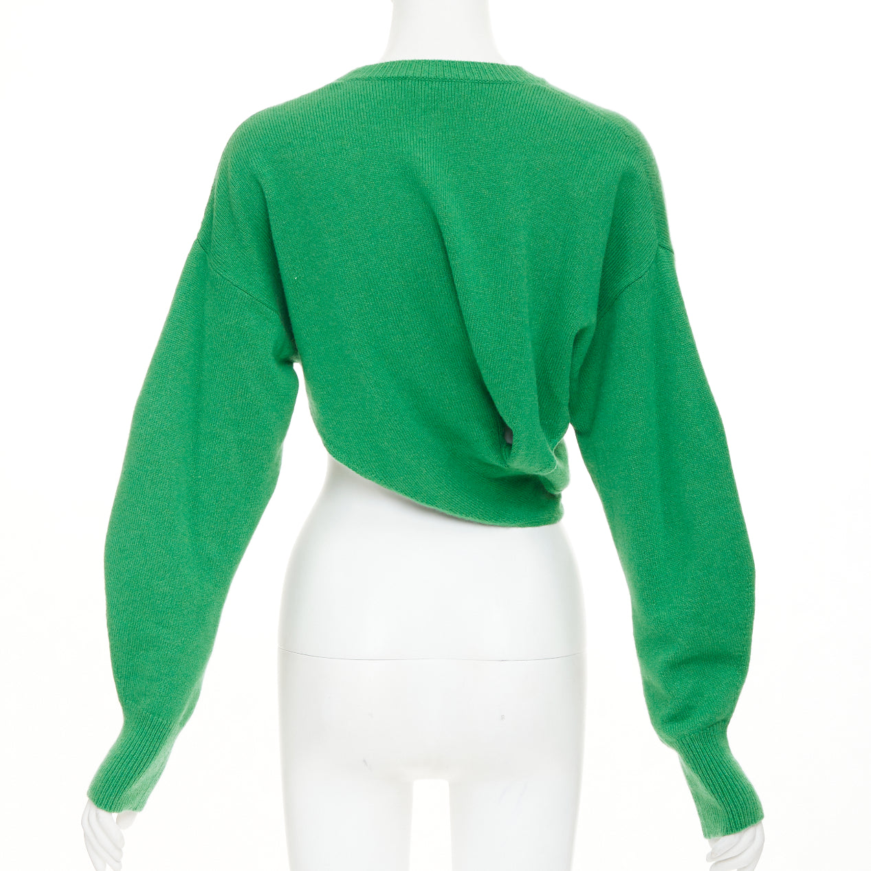 Women's Alexander McQueen twisted curved sleeves pullover sweater