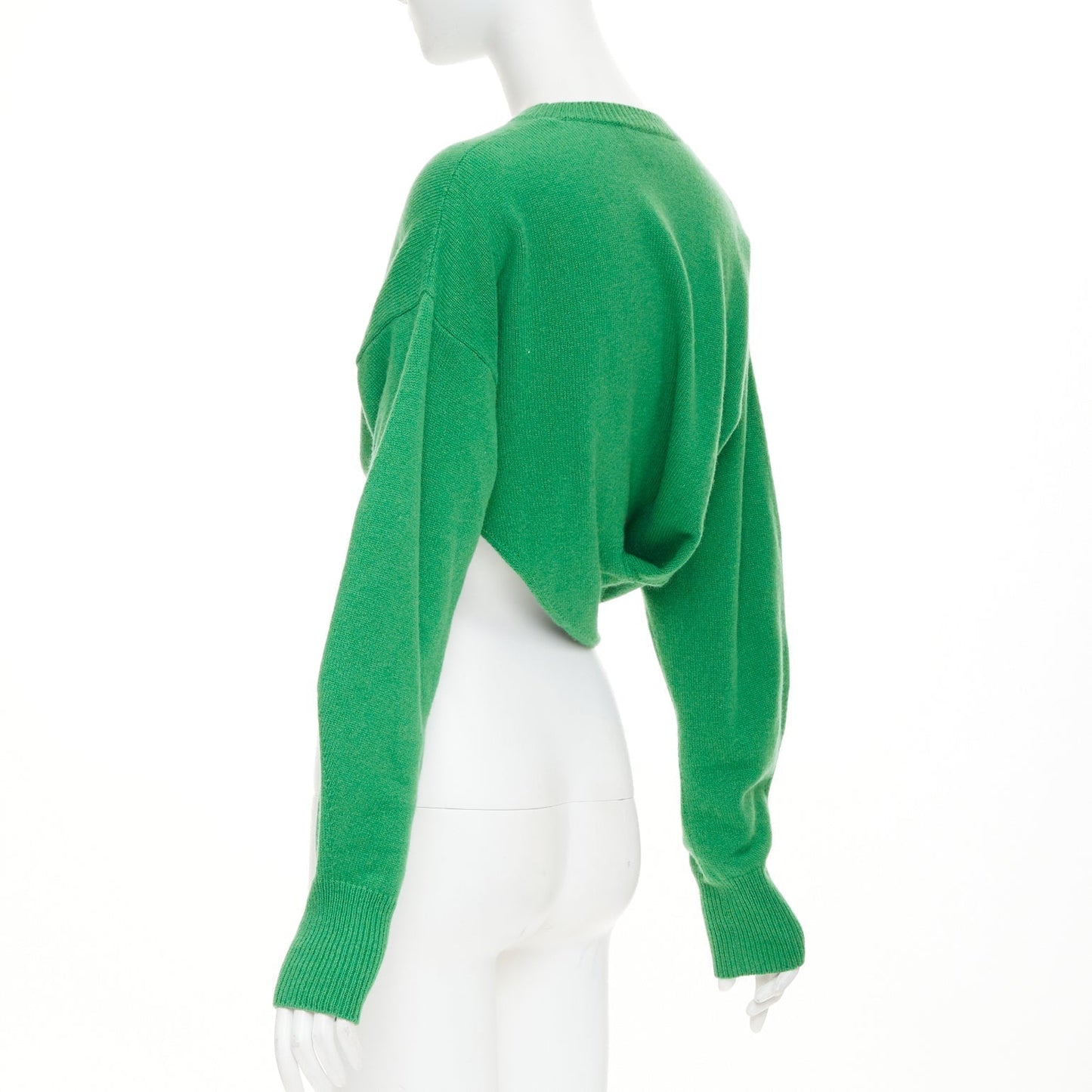 Women's Alexander McQueen twisted curved sleeves pullover sweater