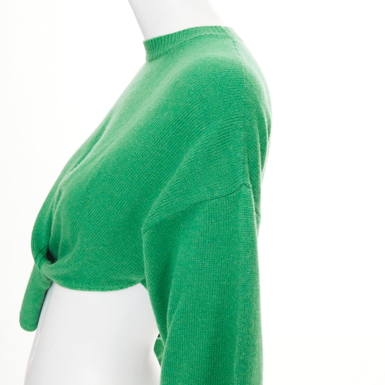 Women's Alexander McQueen twisted curved sleeves pullover sweater