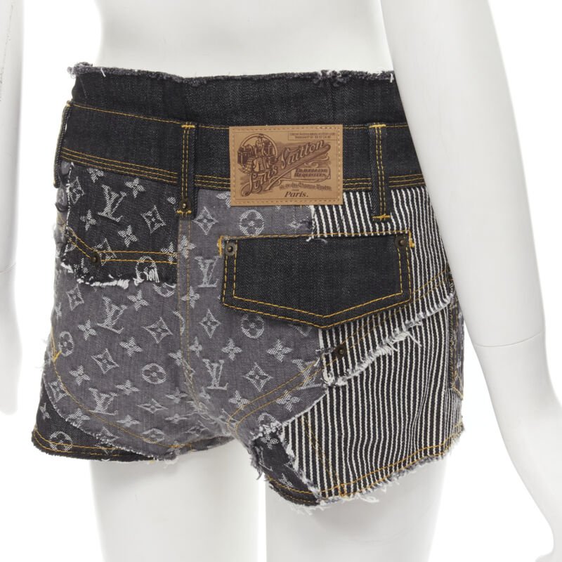 Women's Louis Vuitton monogram jacquard patchwork shorts