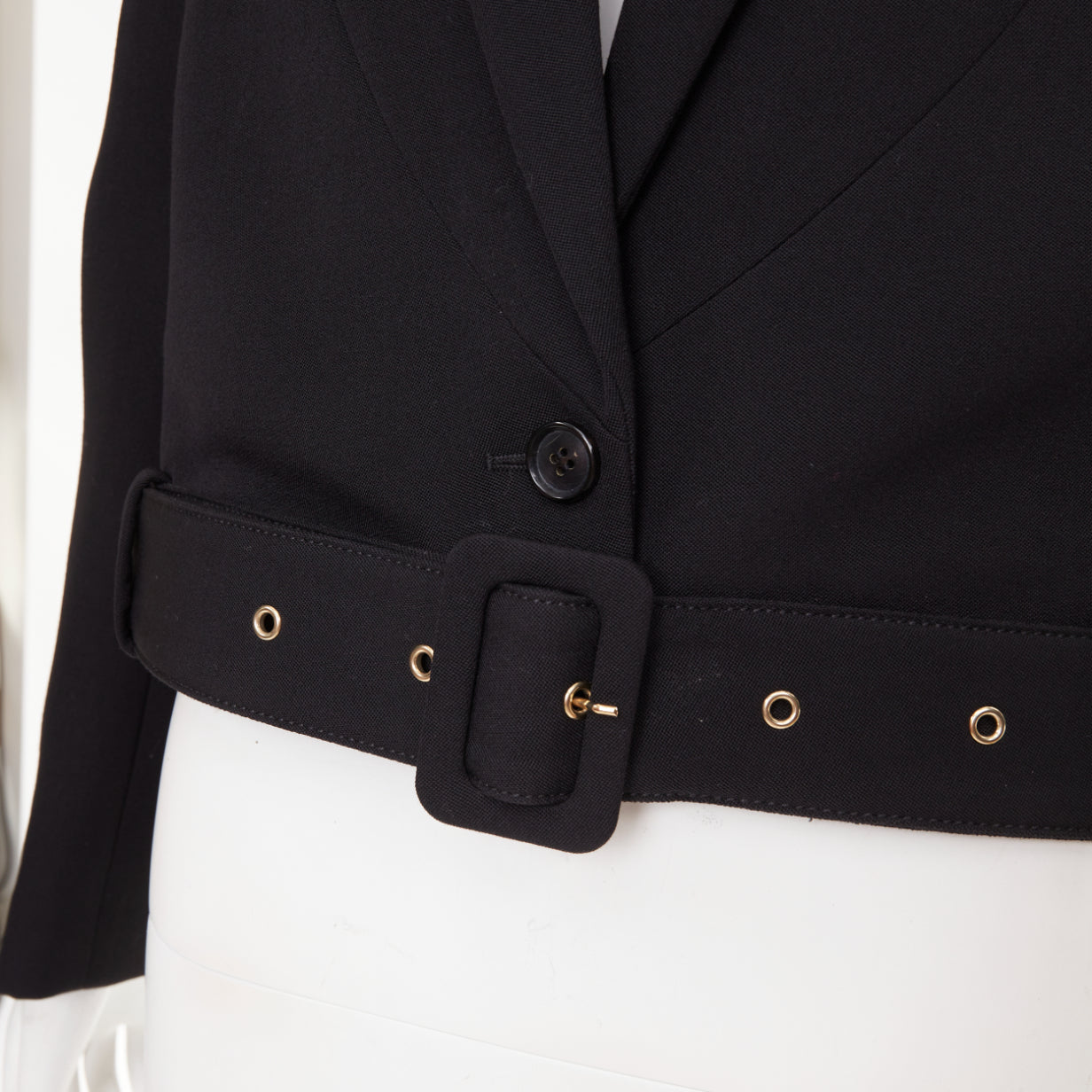 Women's Givenchy wool belted high low tailcoat jacket