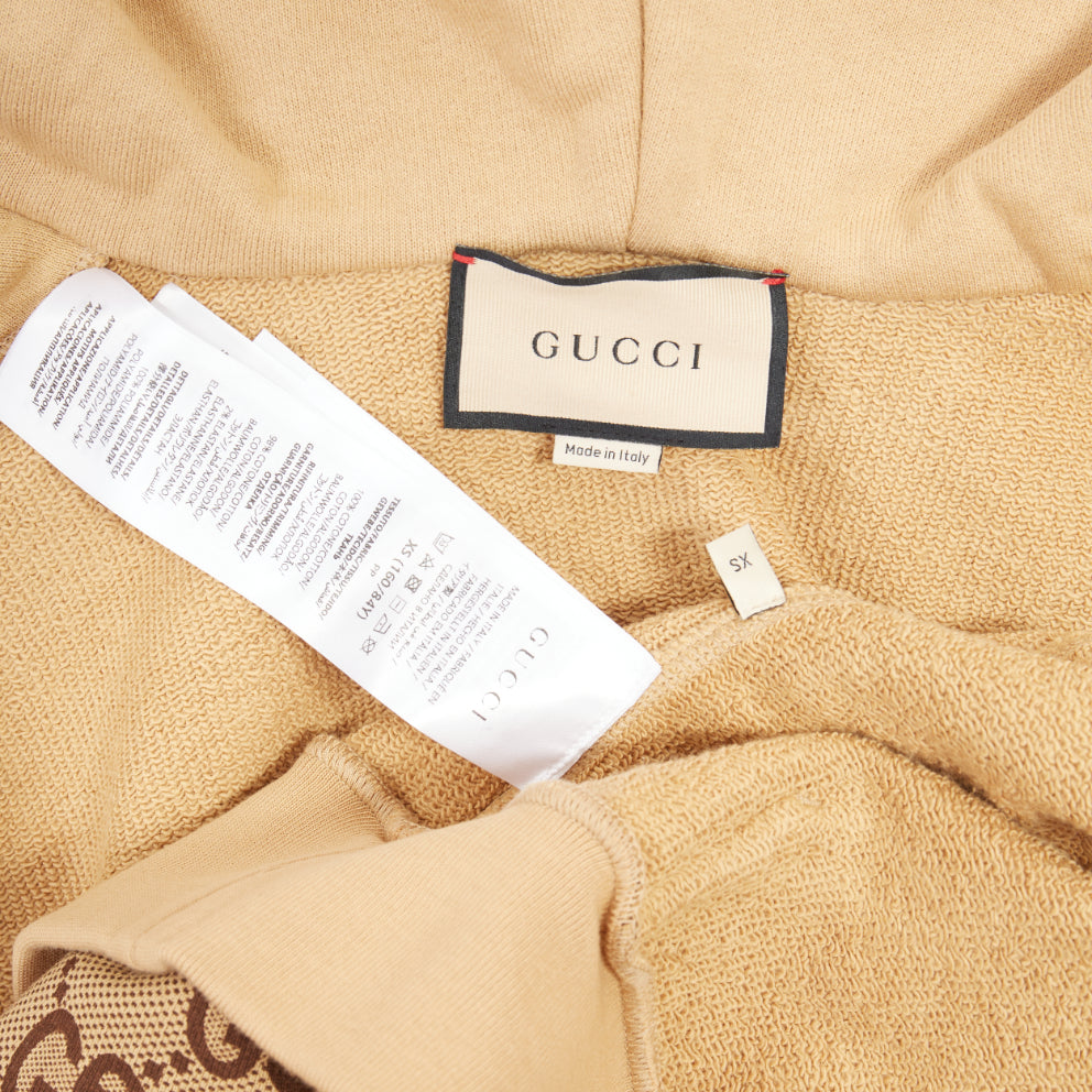 Women's Gucci GG canvas jacquard Web stripe zip hoodie