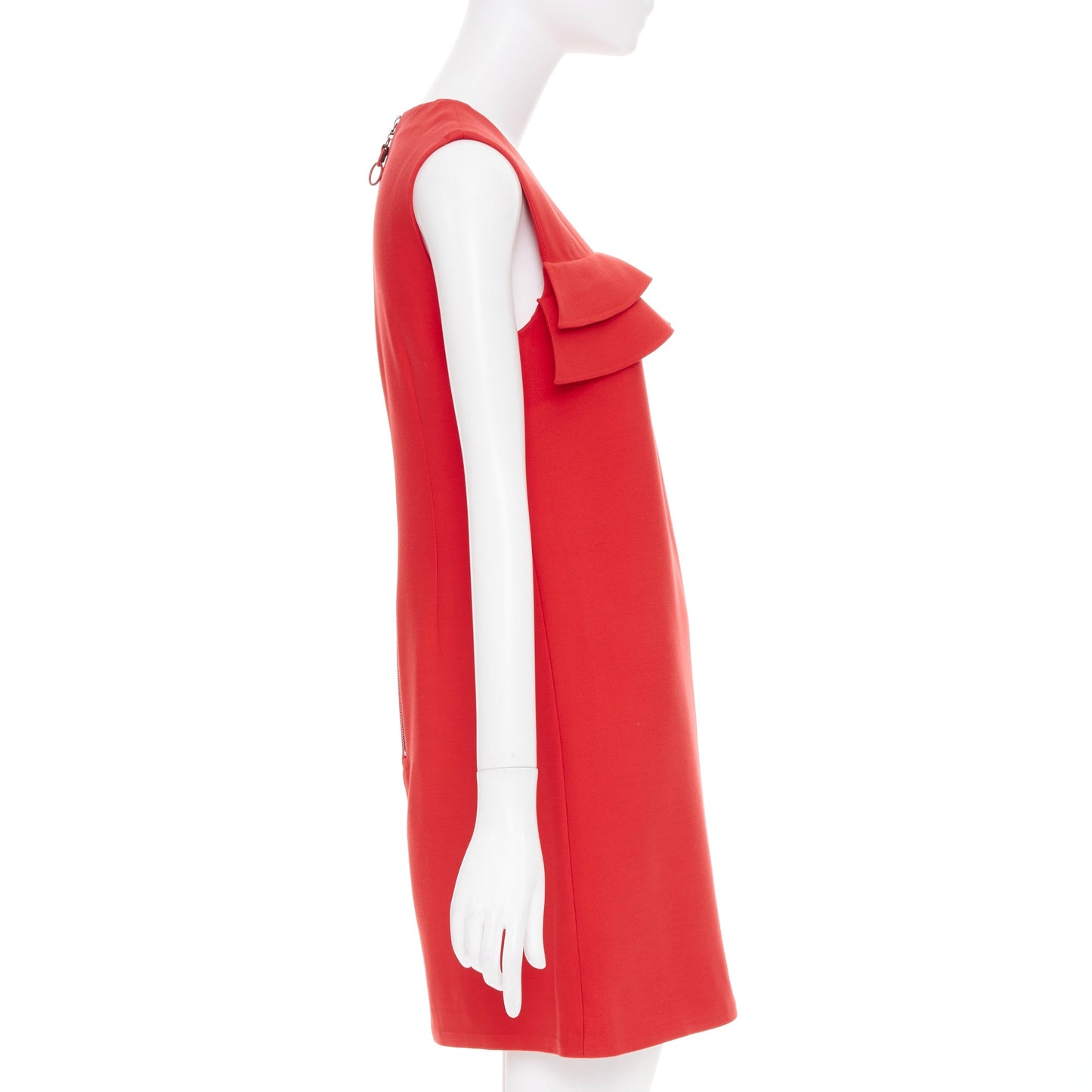 Women's Louis Vuitton ruffle sleeveless viscose blend dress