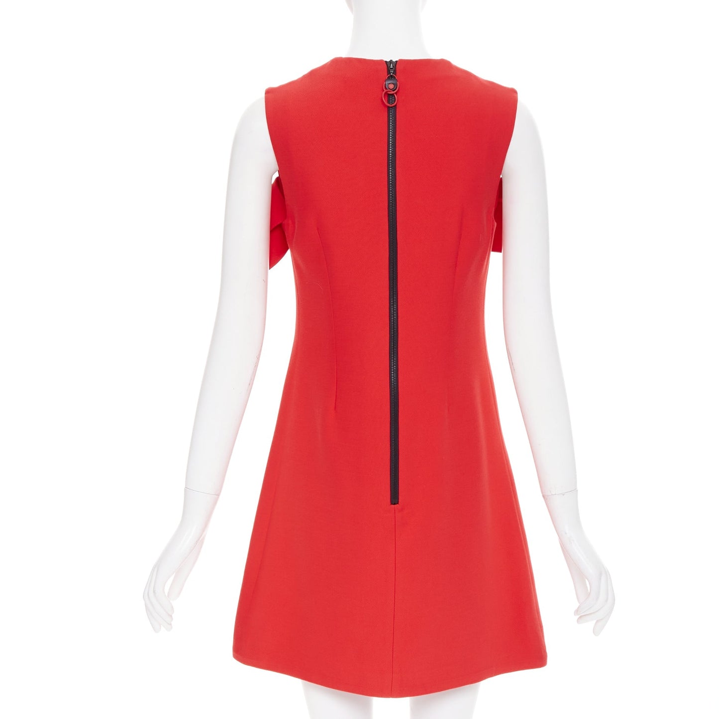 Women's Louis Vuitton ruffle sleeveless viscose blend dress