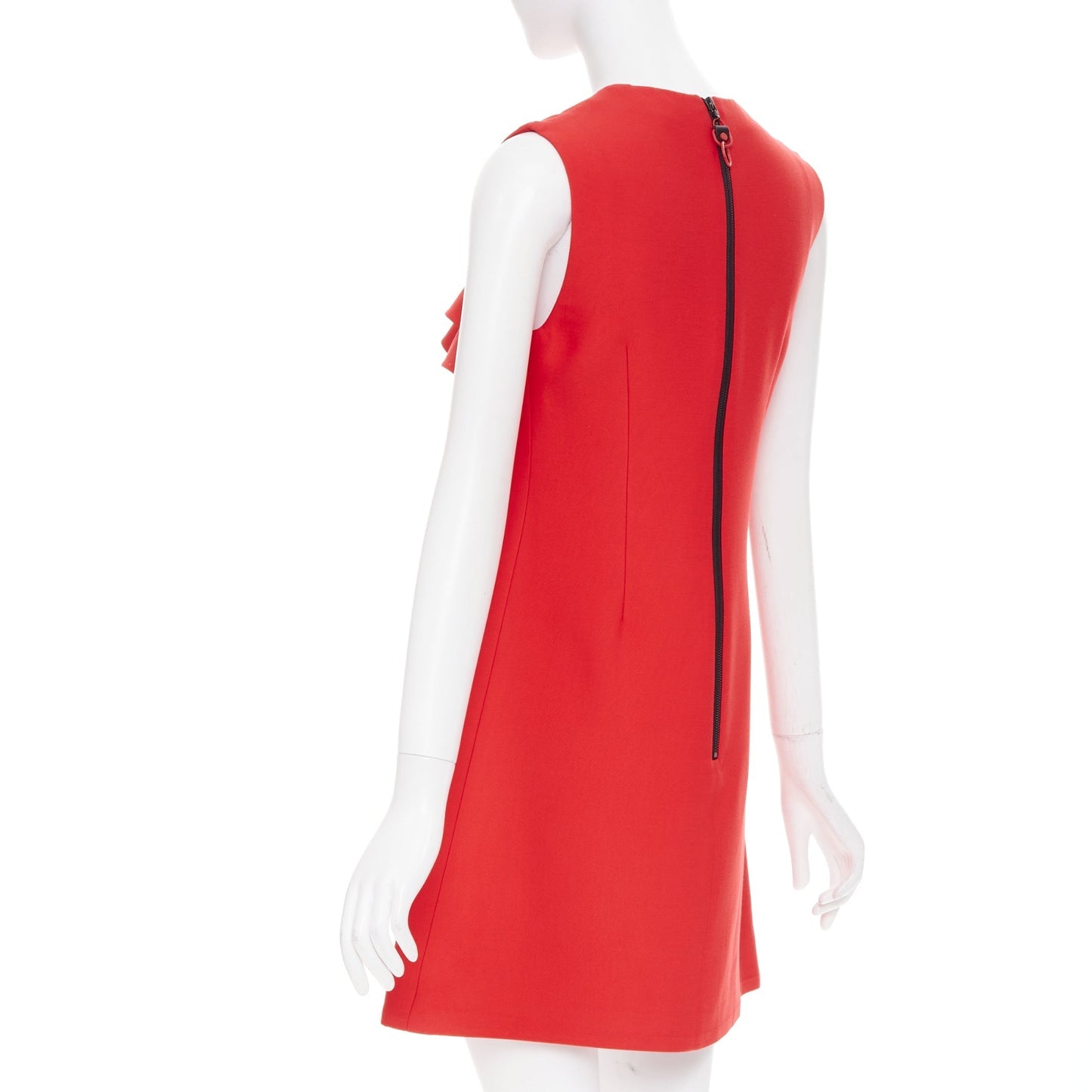 Women's Louis Vuitton ruffle sleeveless viscose blend dress