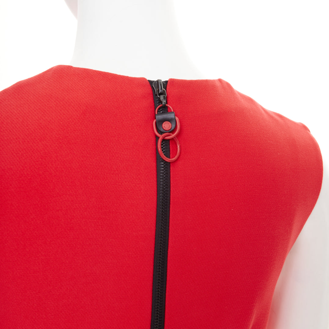 Women's Louis Vuitton ruffle sleeveless viscose blend dress