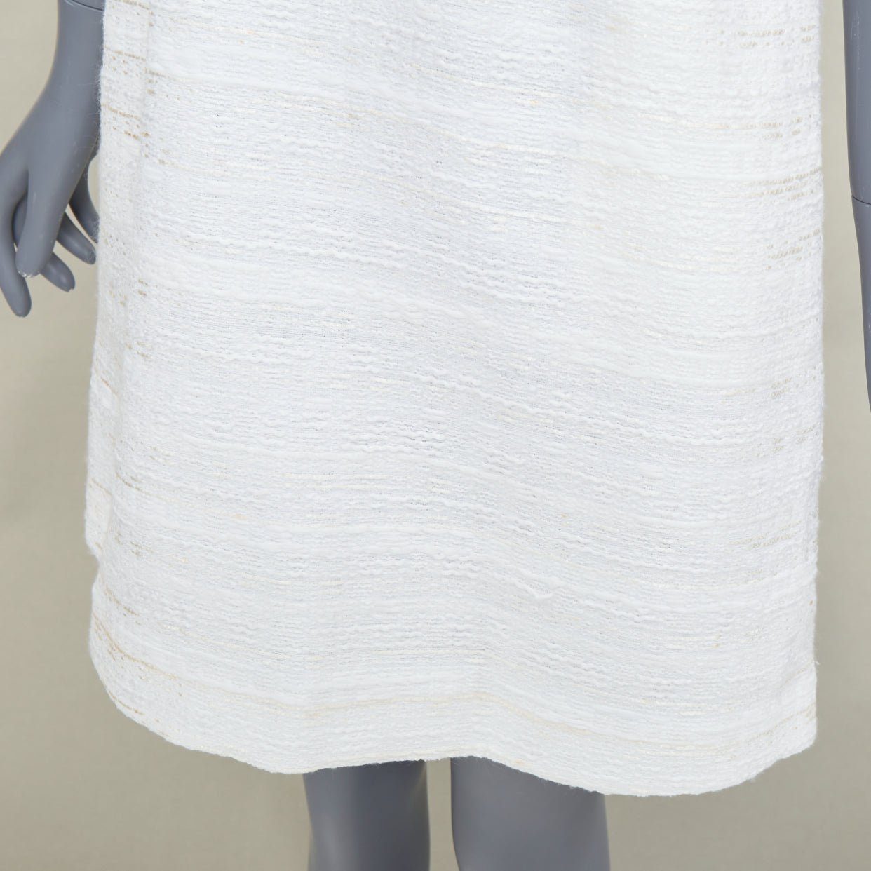 Women's Valentino lace yoke tweed mixed mini dress