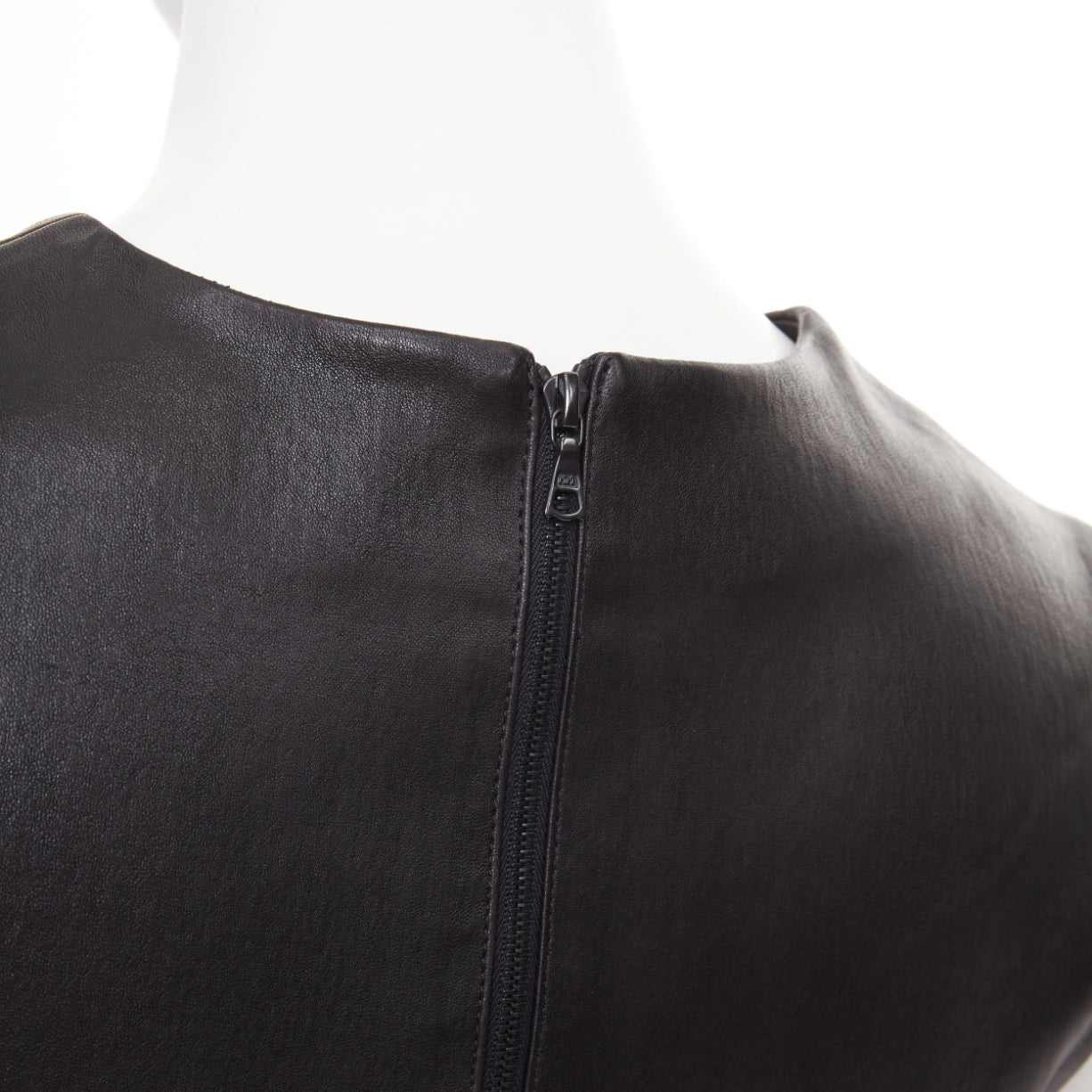 Women's The Row leather stretch minimal seam sleeveless top