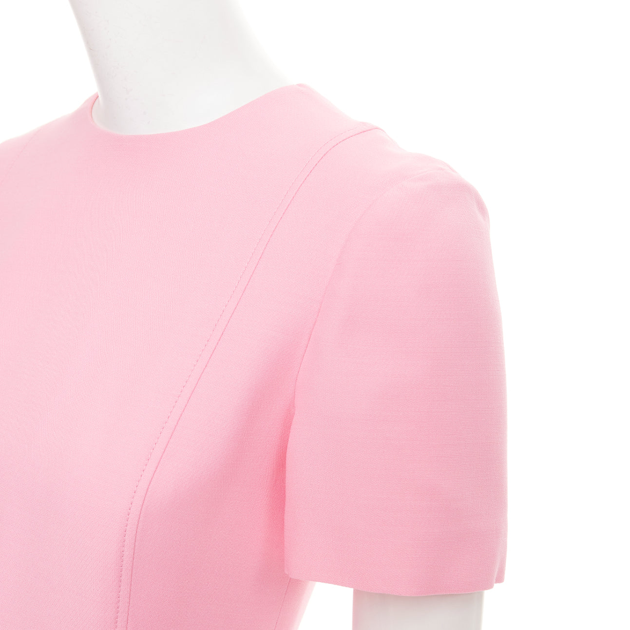 Women's Valentino Crepe Couture wool silk bow detail dress