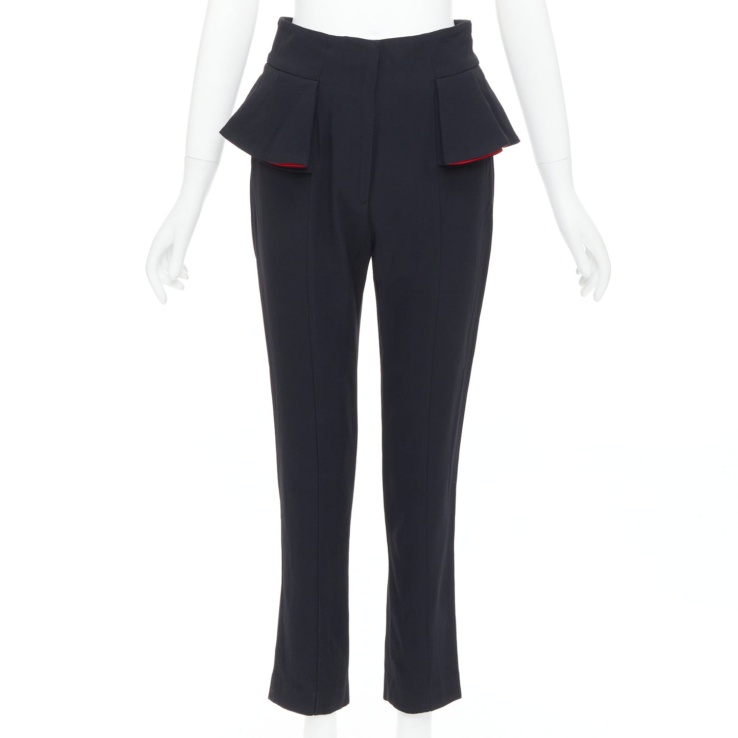 Women's Alexander McQueen lined peplum cropped trousers