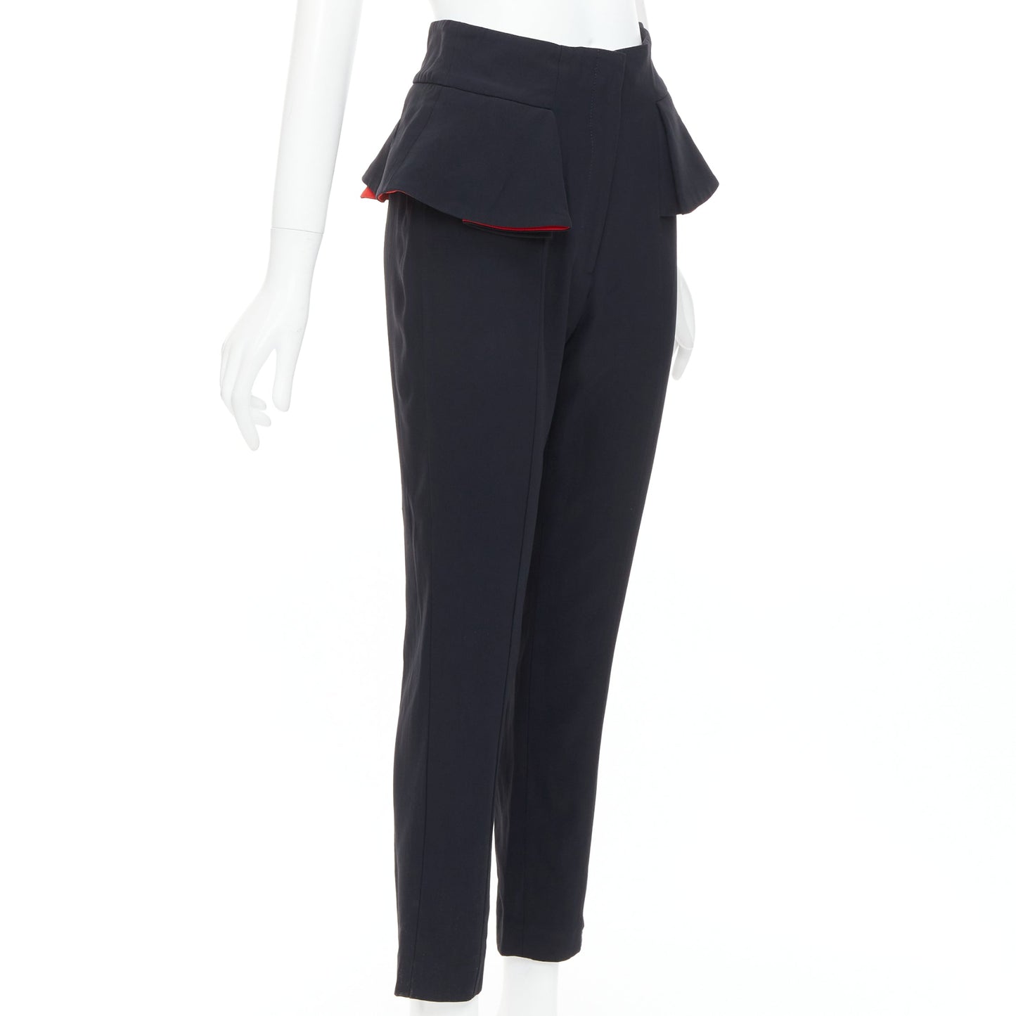 Women's Alexander McQueen lined peplum cropped trousers