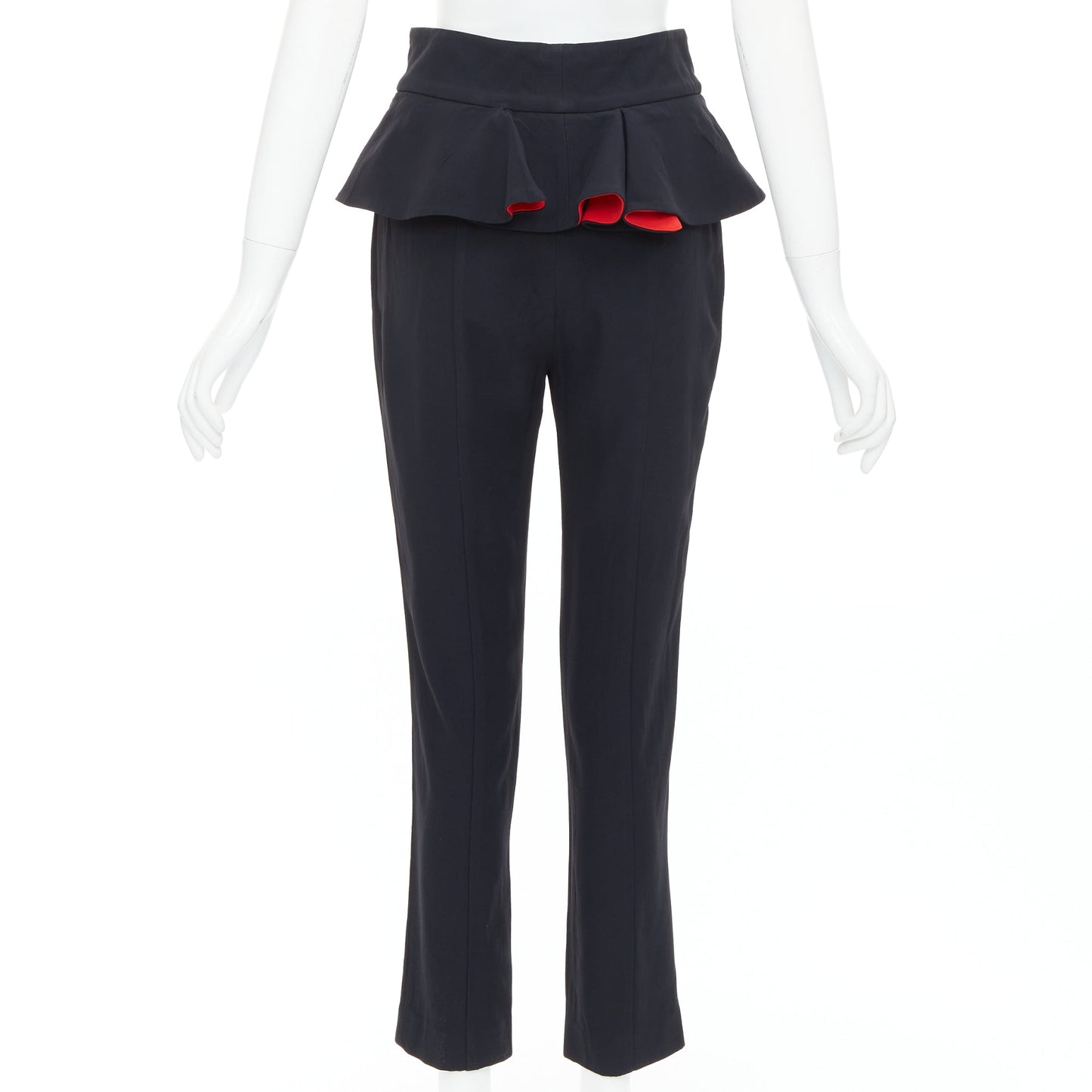 Women's Alexander McQueen lined peplum cropped trousers