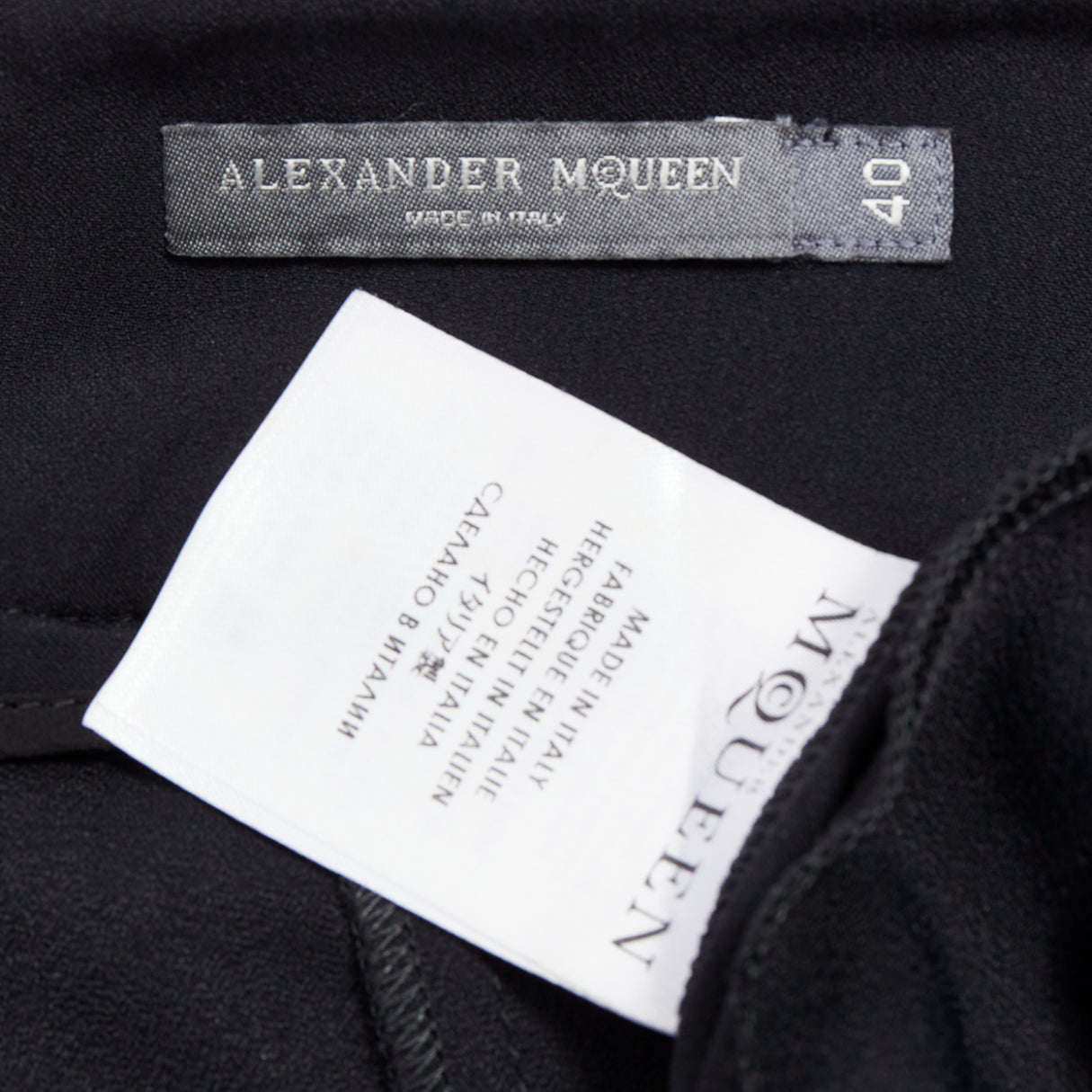 Women's Alexander McQueen lined peplum cropped trousers