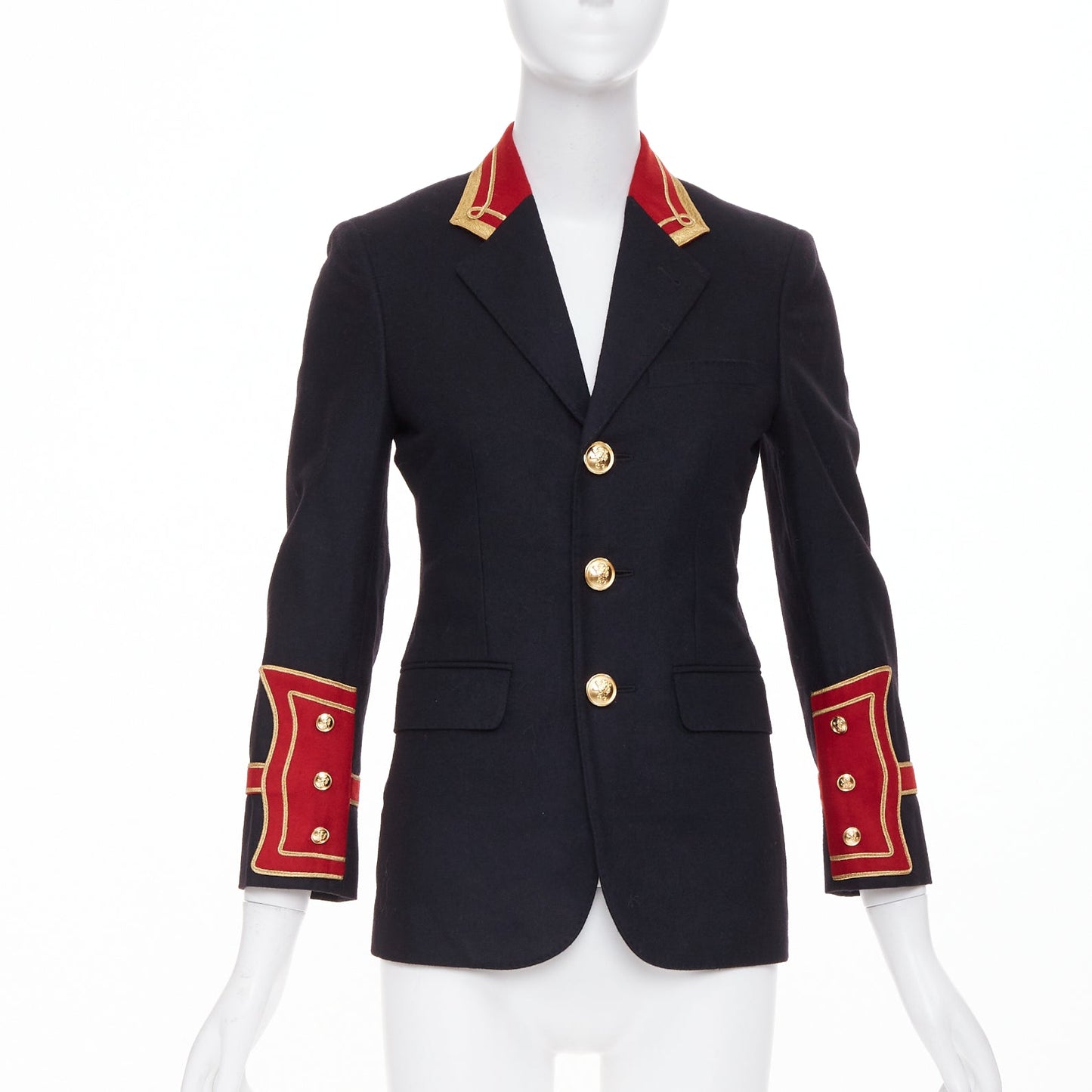 Women's Saint Laurent Officer Napoleon wool blazer