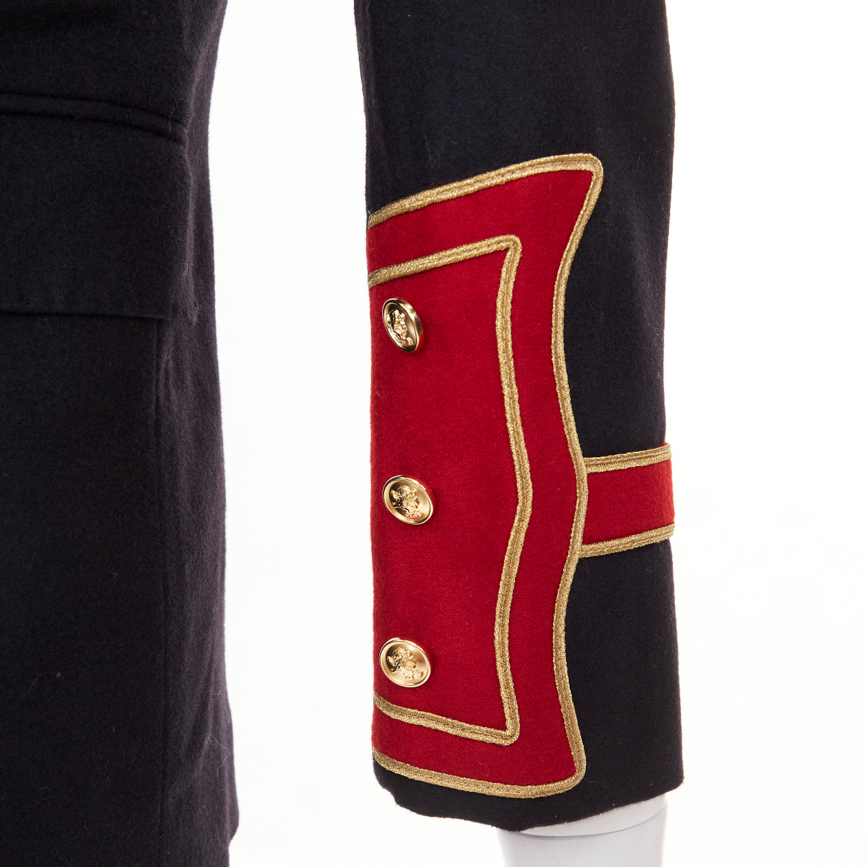Women's Saint Laurent Officer Napoleon wool blazer