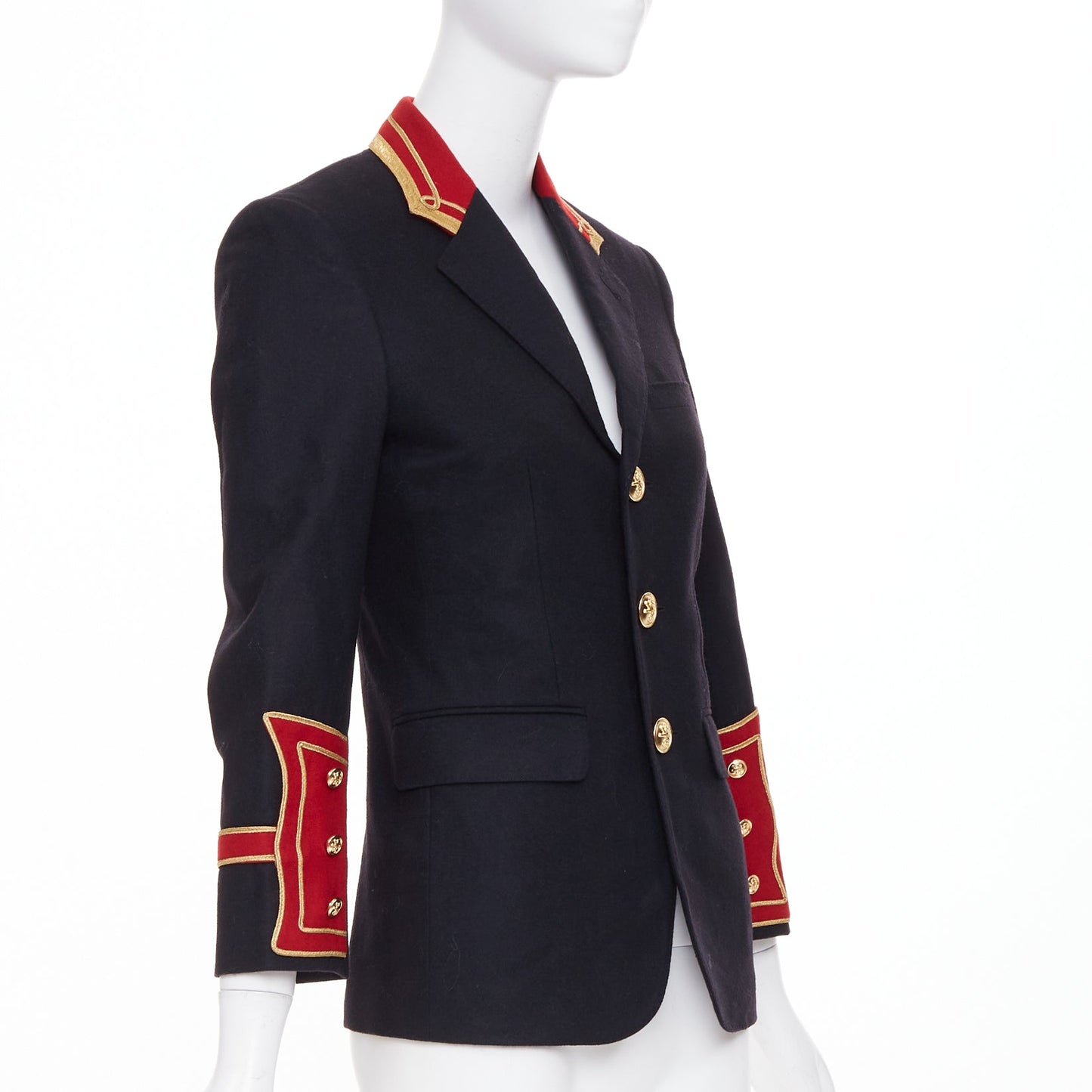 Women's Saint Laurent Officer Napoleon wool blazer