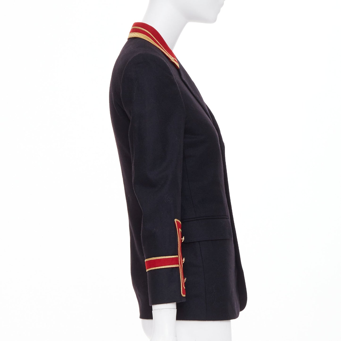 Women's Saint Laurent Officer Napoleon wool blazer