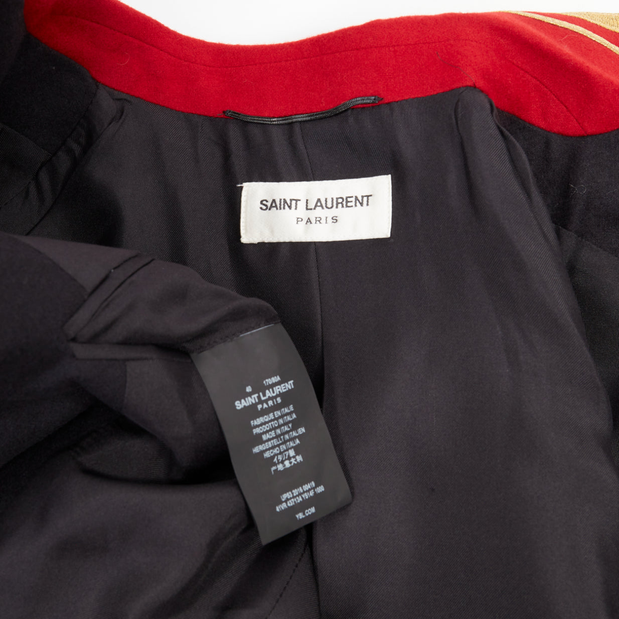 Women's Saint Laurent Officer Napoleon wool blazer
