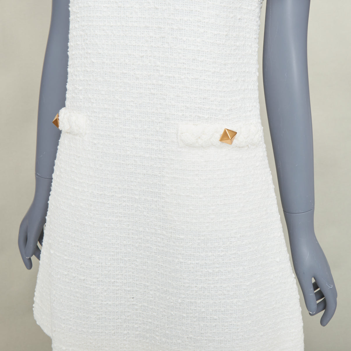 Women's Valentino cotton tweed short sleeve dress