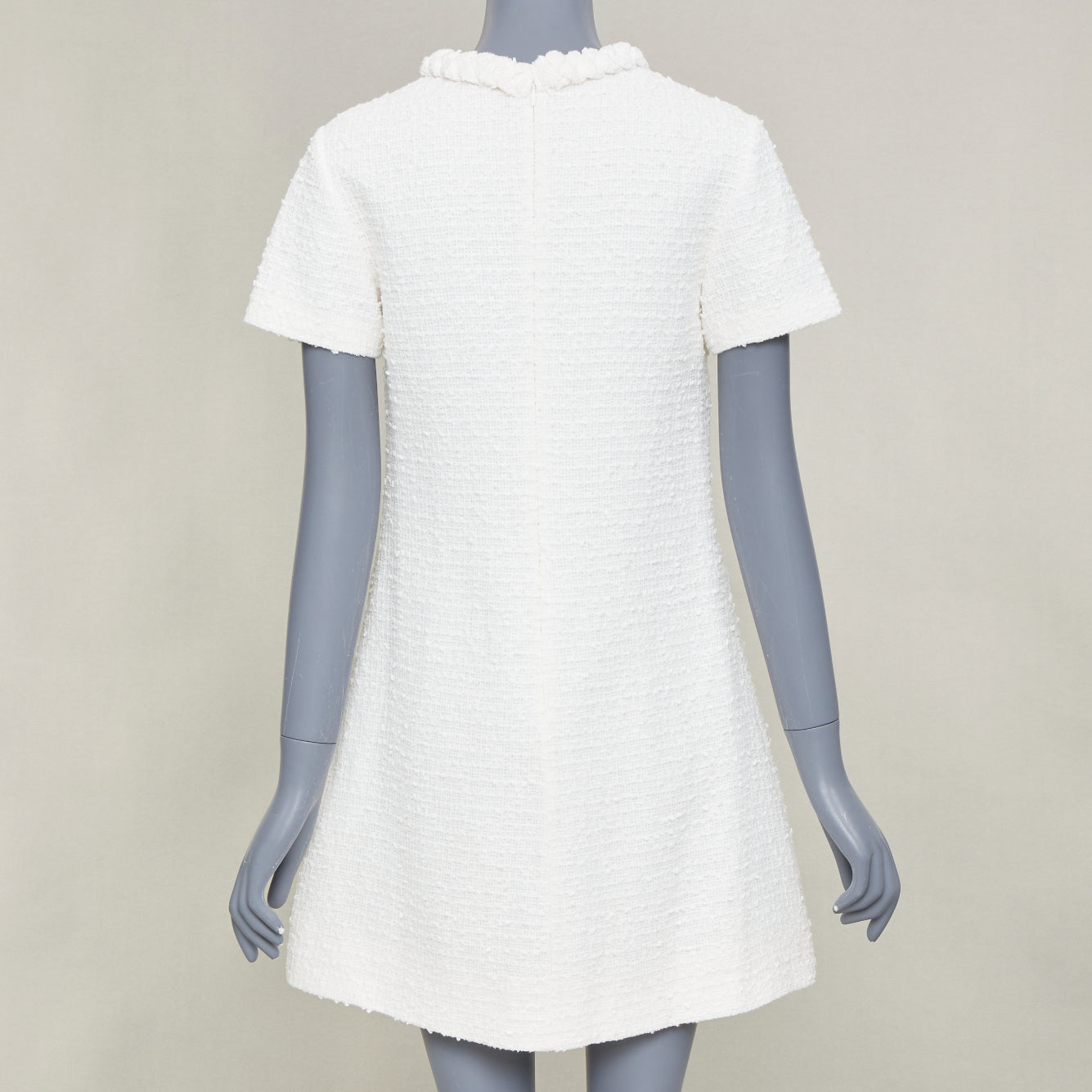 Women's Valentino cotton tweed short sleeve dress
