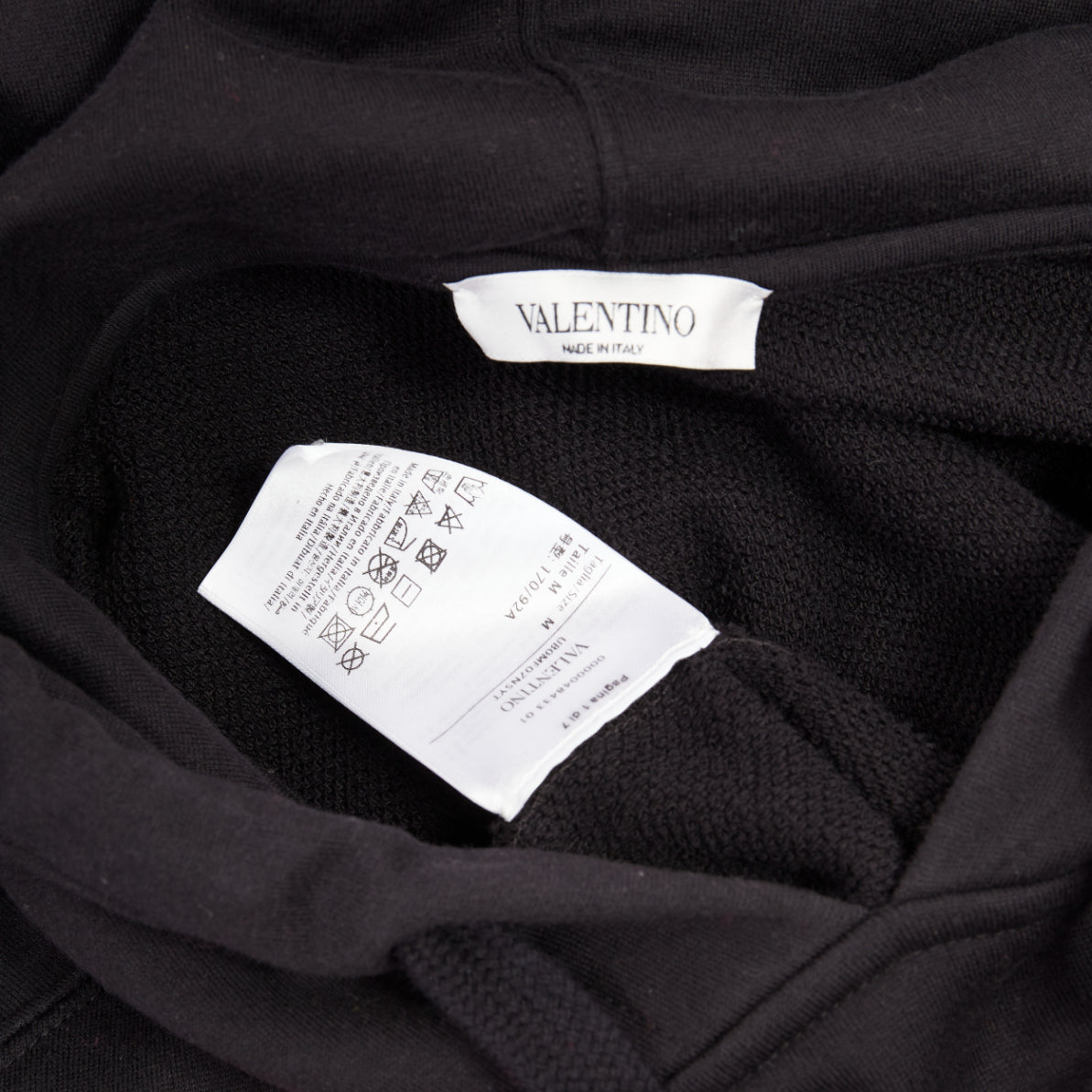 Women's Valentino cotton macro rose floral print pouch hoodie