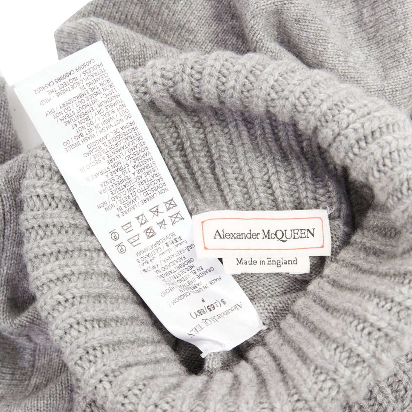 Women's Alexander McQueen cashmere crystal embellished brooch sweater