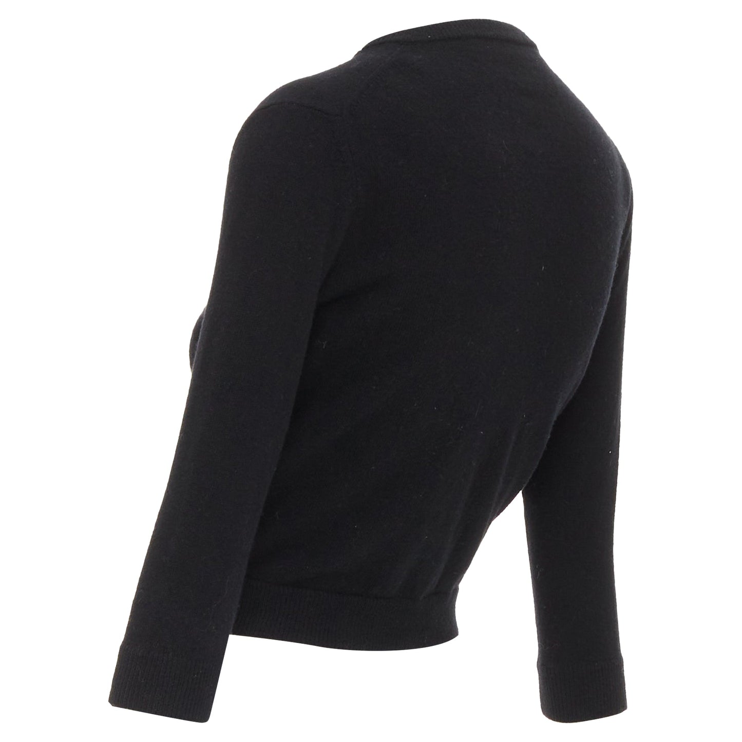 Women's Valentino wool striped sequin trio bow knit cardigan