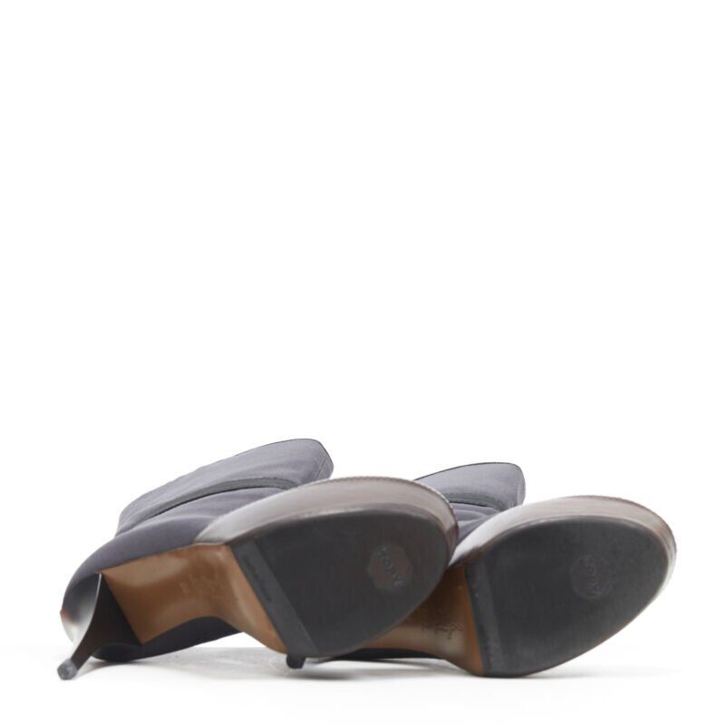 Women's Marni fabric upper leather platform high heel boot