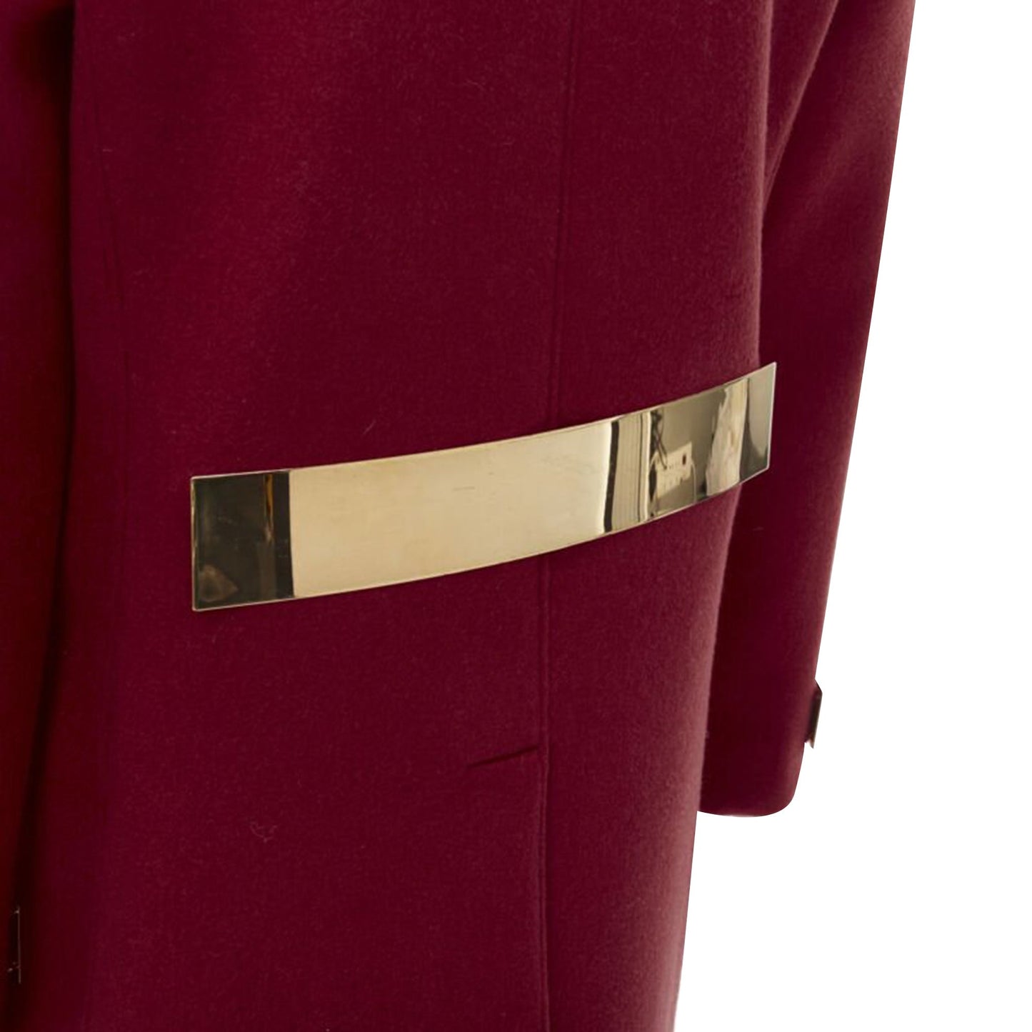 Women's Burberry Prorsum cashmere blend metal bar coat