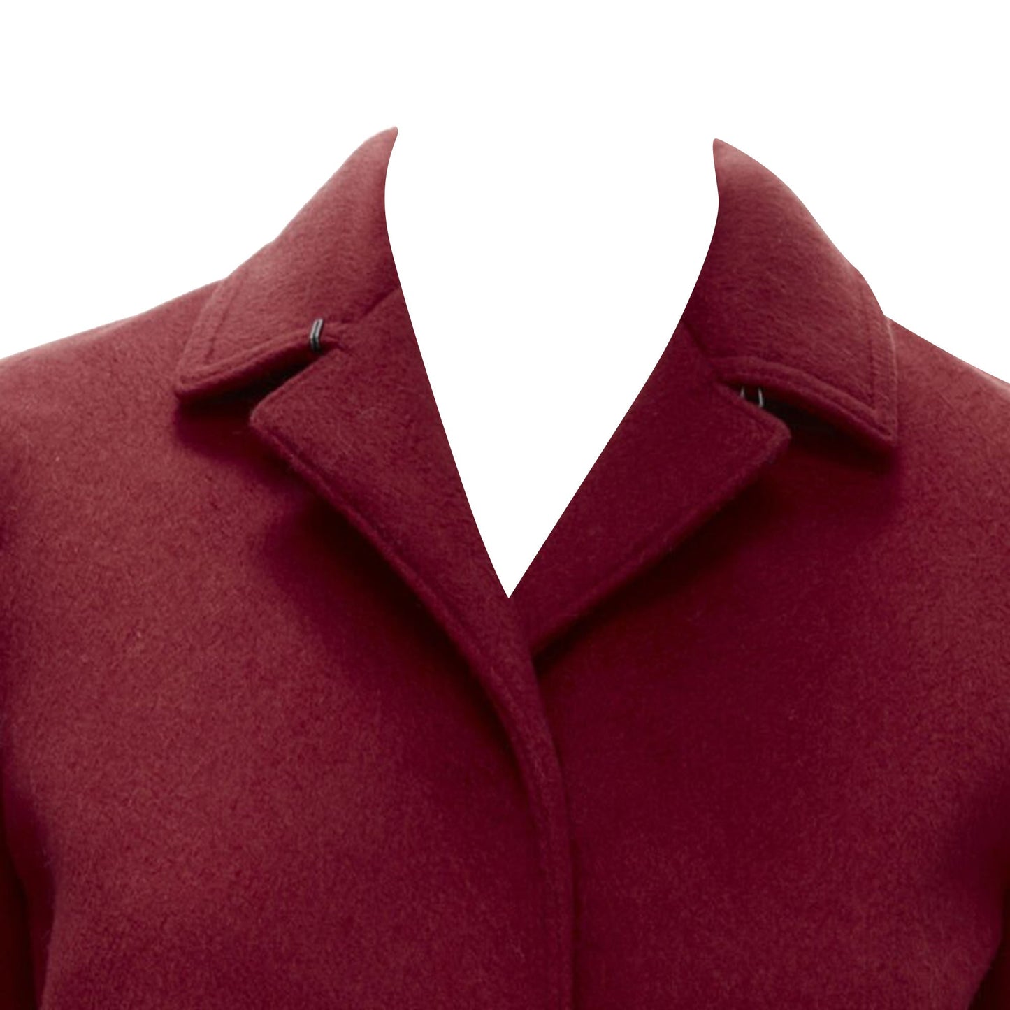 Women's Burberry Prorsum cashmere blend metal bar coat
