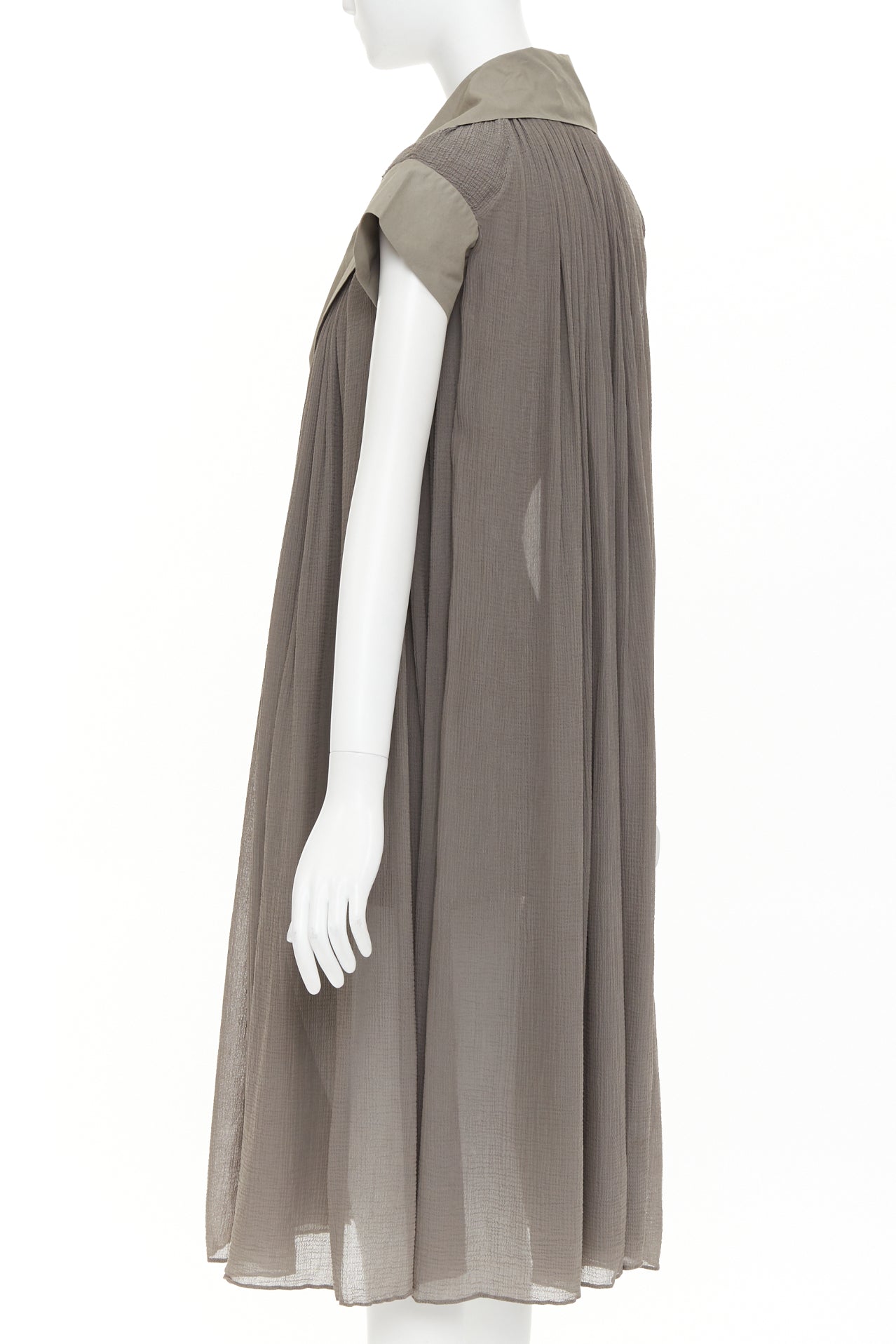 Women's Bottega Veneta cotton chiffon pleated dress