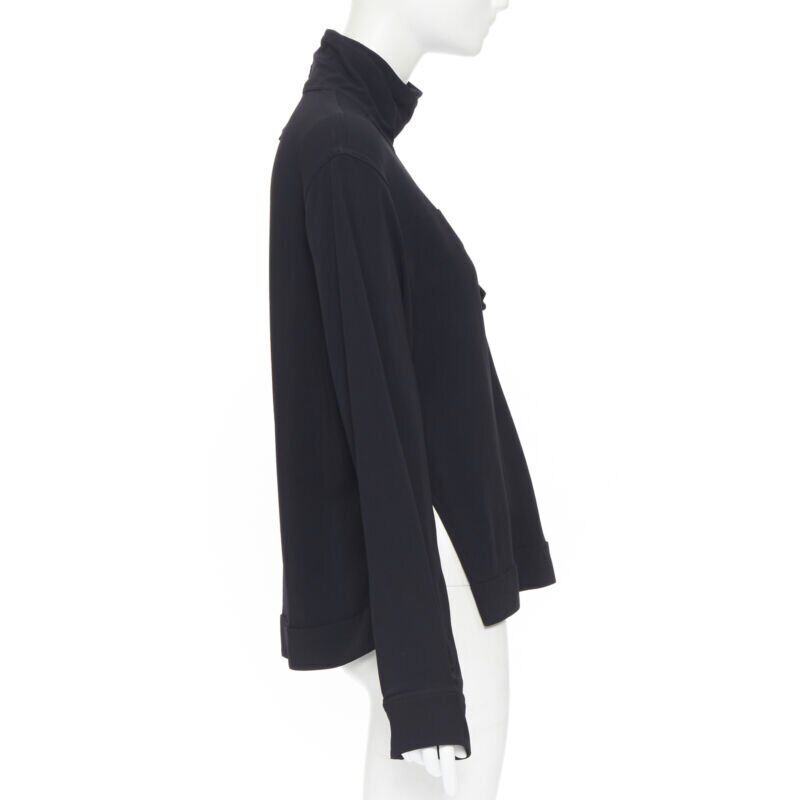 Women's Victoria Beckham crepe flap breast pocket strapped collar blouse